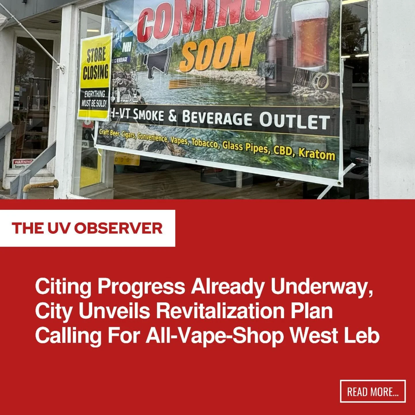 Citing Progress Already Underway, City Unveils Revitalization Plan Calling For All-Vape-Shop West Leb