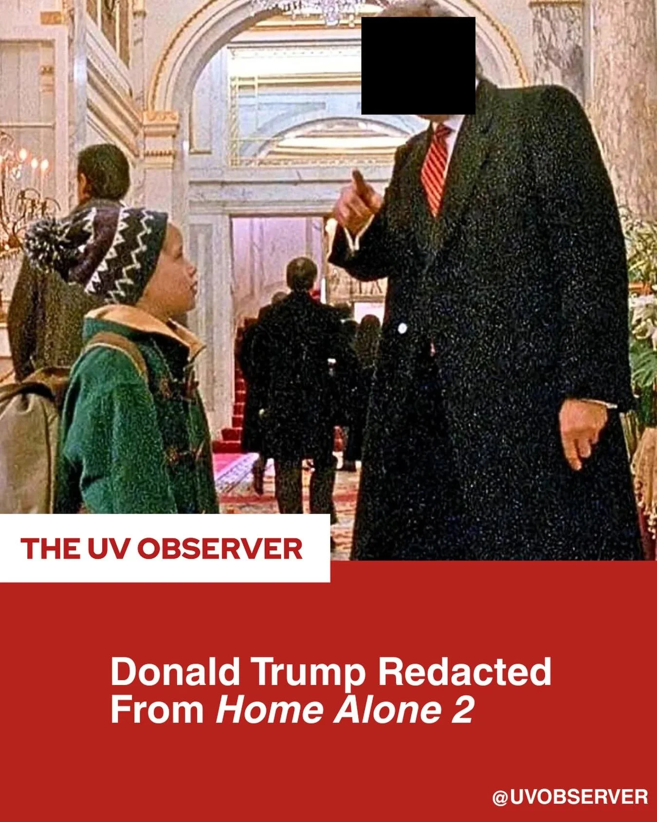 Donald Trump Redacted From Home Alone 2