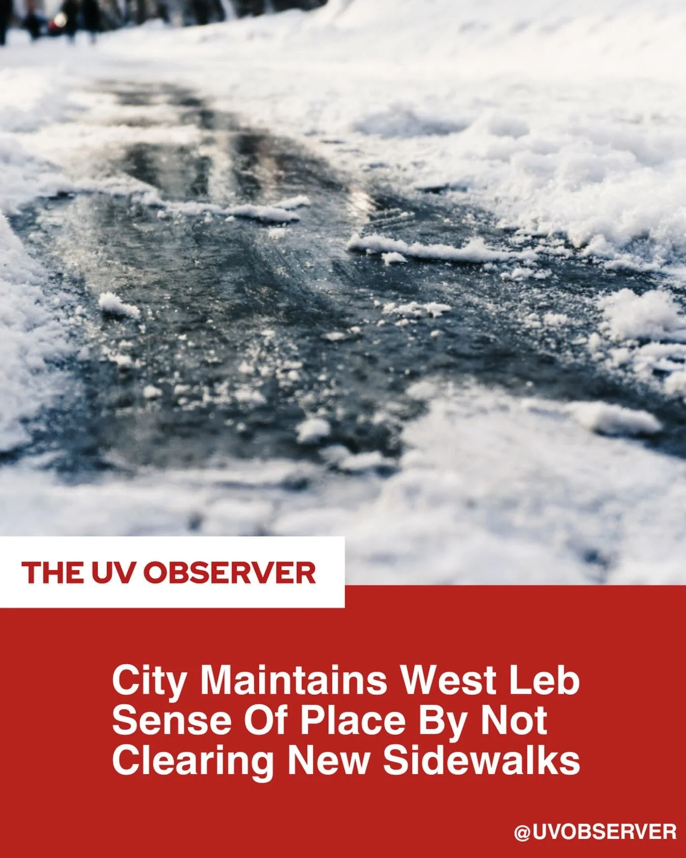 City Maintains West Leb Sense Of Place By Not Clearing New Sidewalks