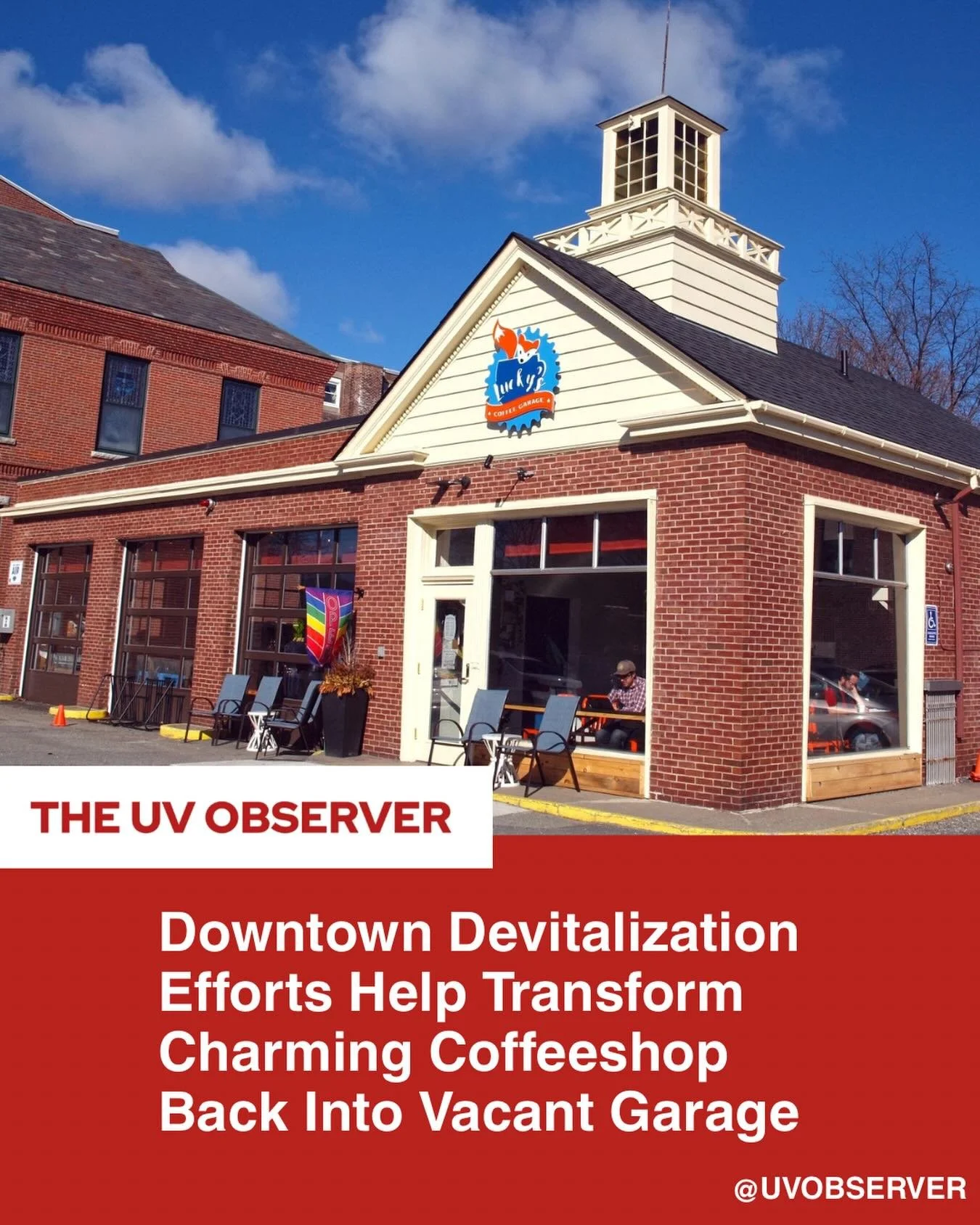 Downtown Devitalization Efforts Help Transform Charming Coffeeshop Back Into Vacant Garage