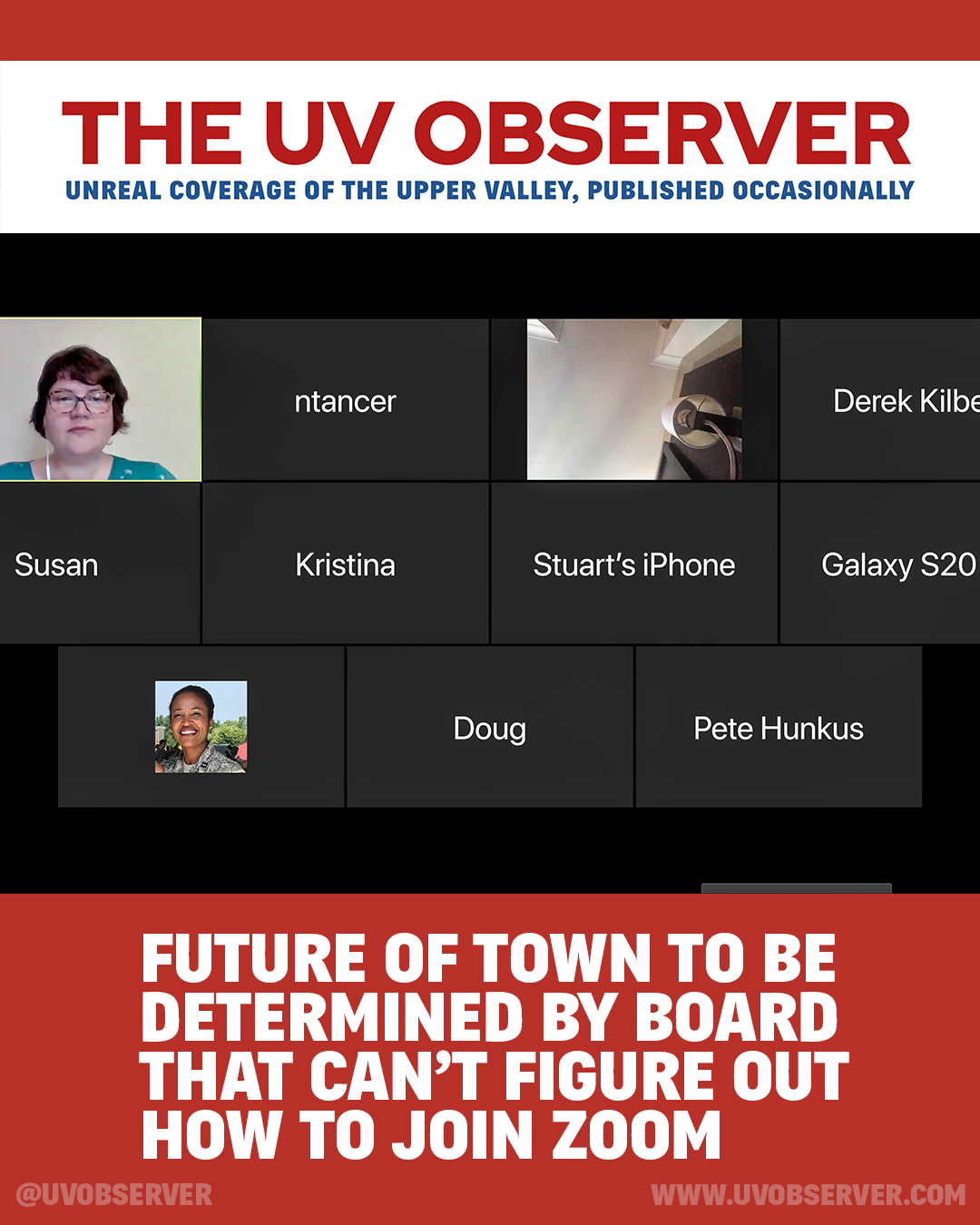 Future Of Town To Be Determined By Board That Can't Figure Out How To Join Zoom