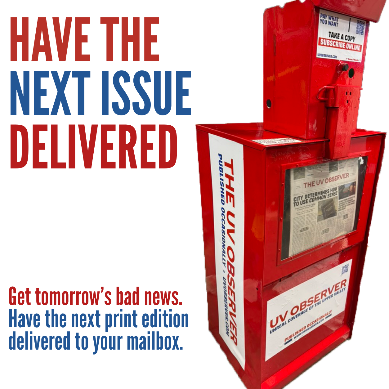 Pre-Order: Future UVO Issue, Delivered