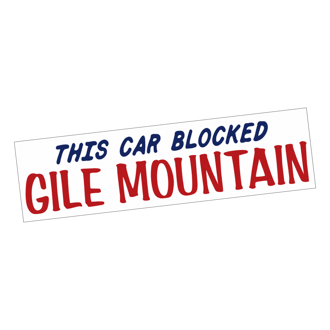 This Car Blocked Gile Mountain