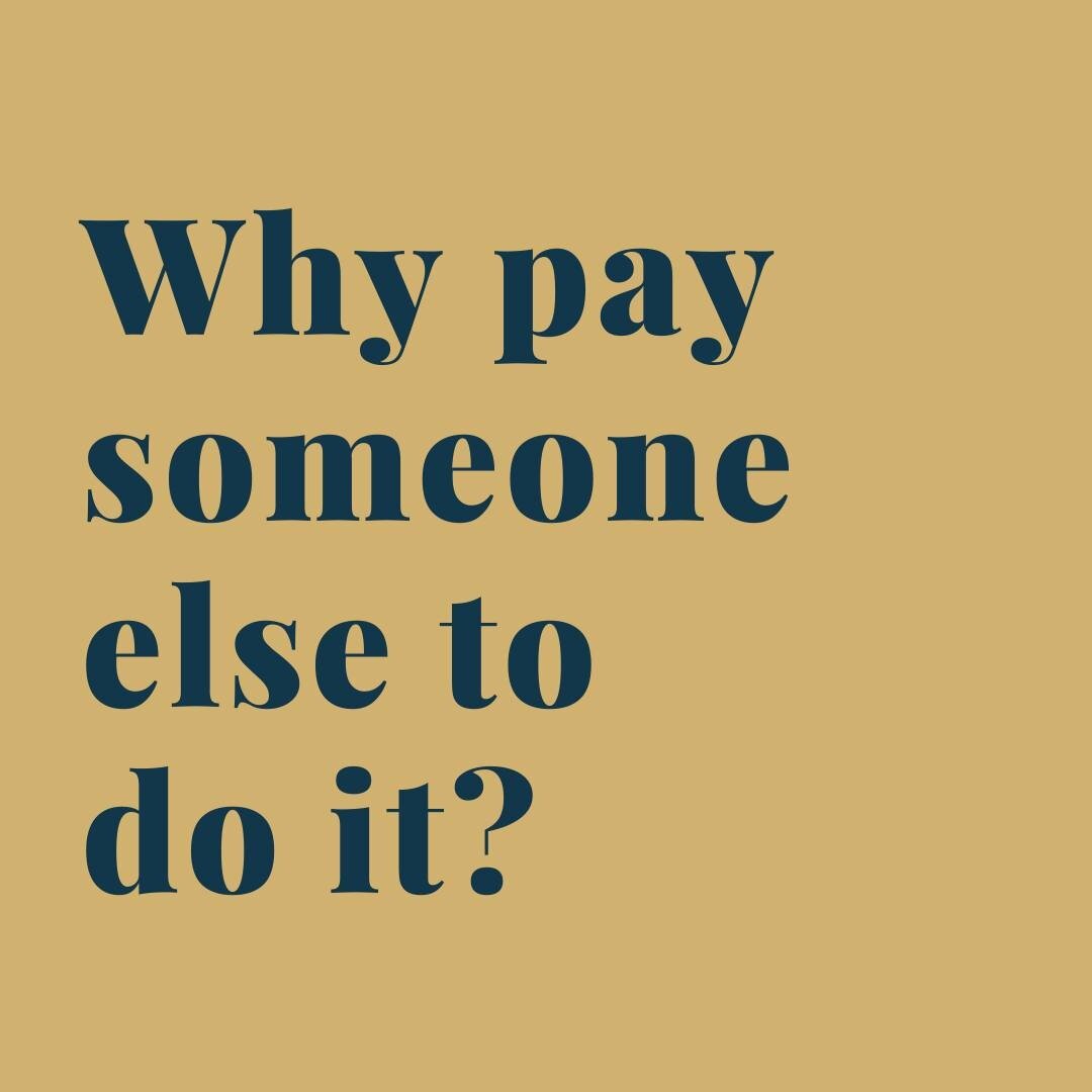 Why would I pay someone else to do something when I can do it myself? 🤷

This is a question we sometimes hear small business owners ask and the truth is, just because you CAN do everything yourself, it doesn't mean you should! 

Firstly, trying to d