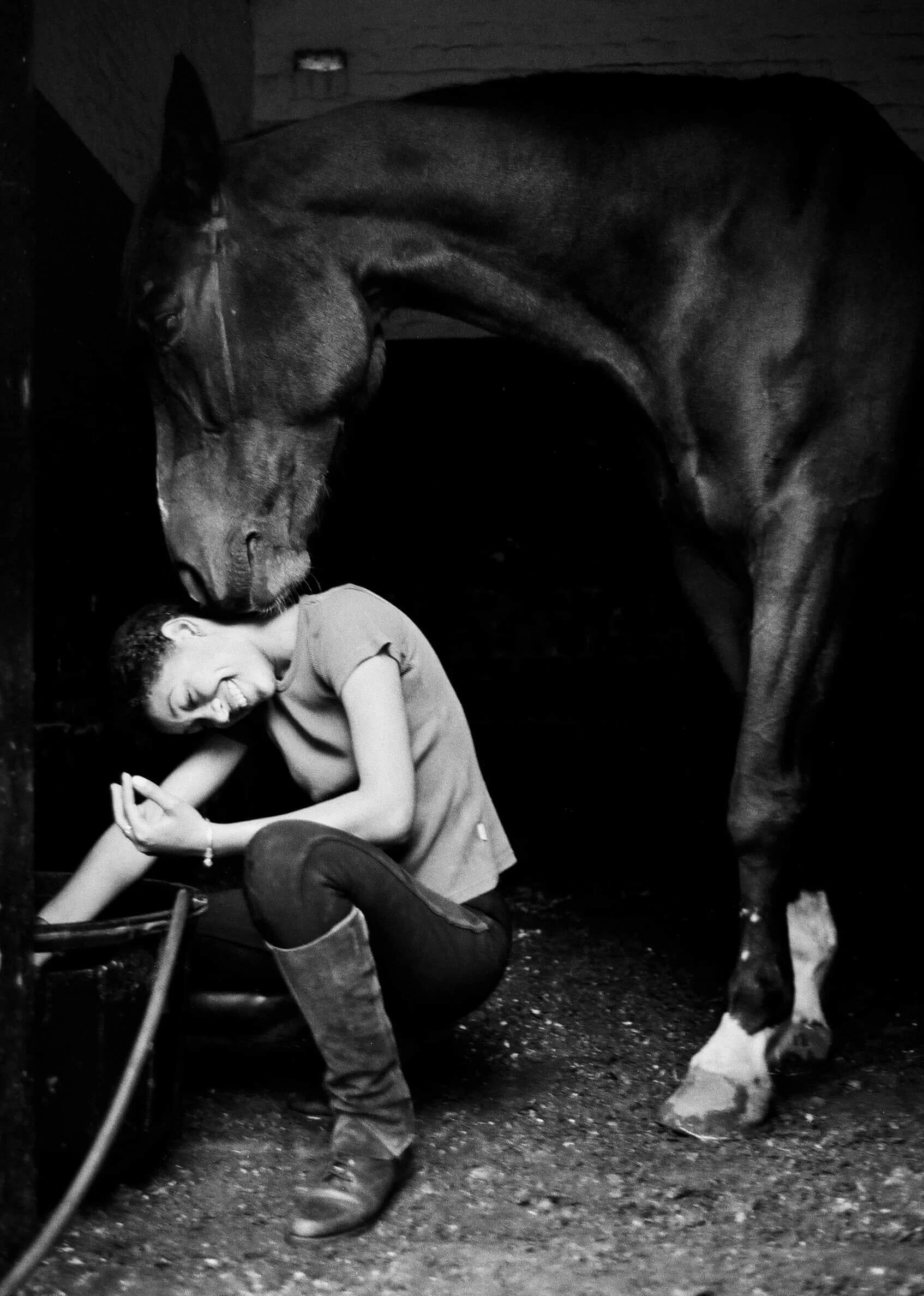 The girl and the horse
