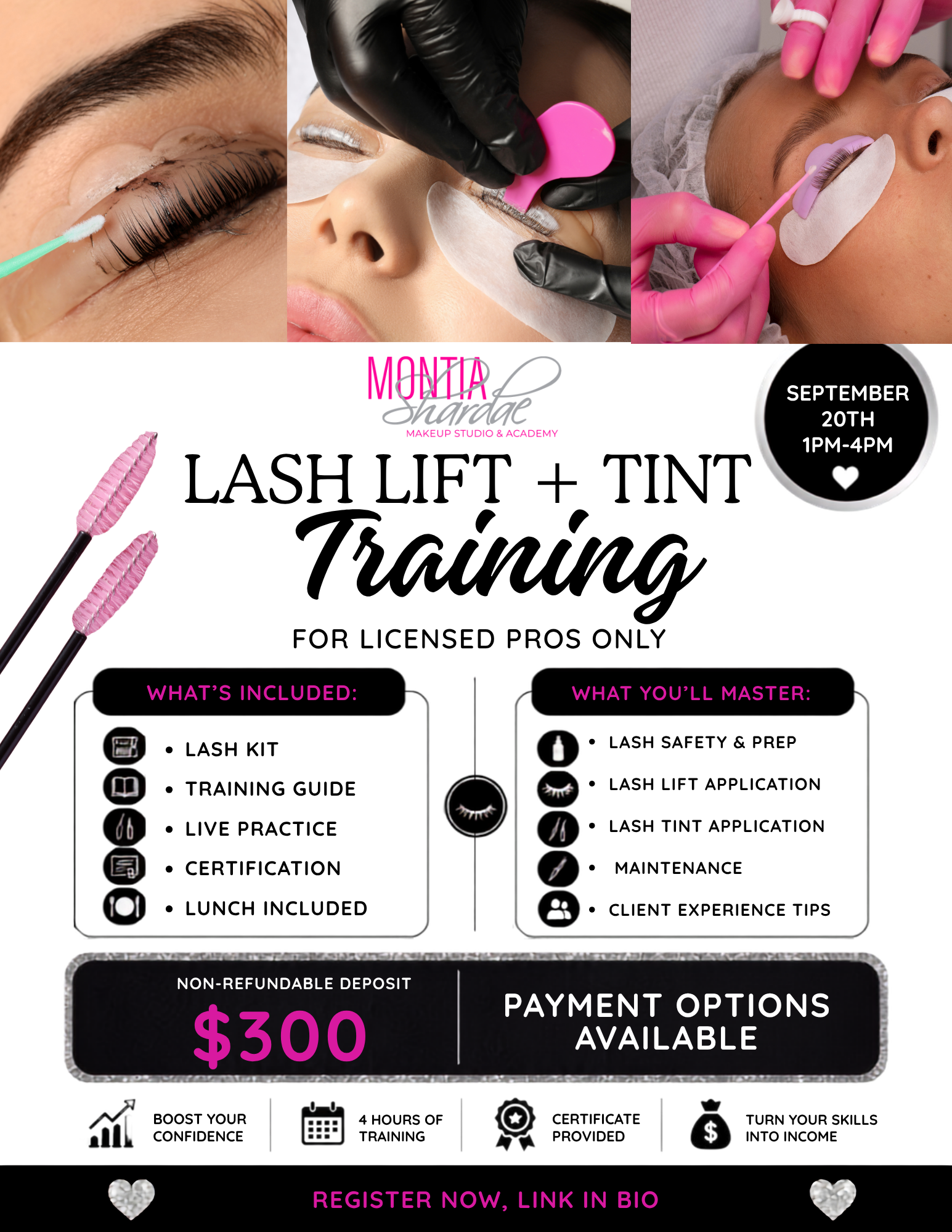 Lash Lift + Tint Training Course