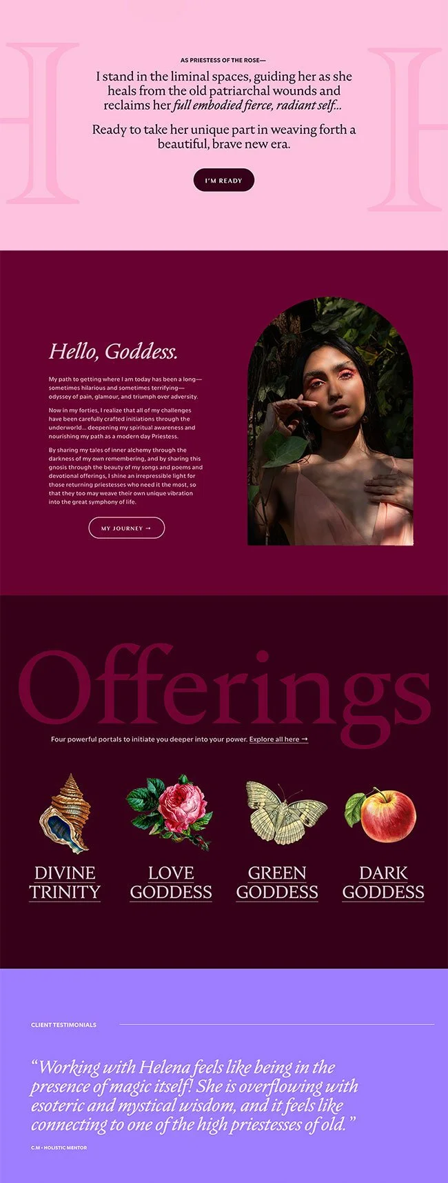 Goddess Branding Design and Website