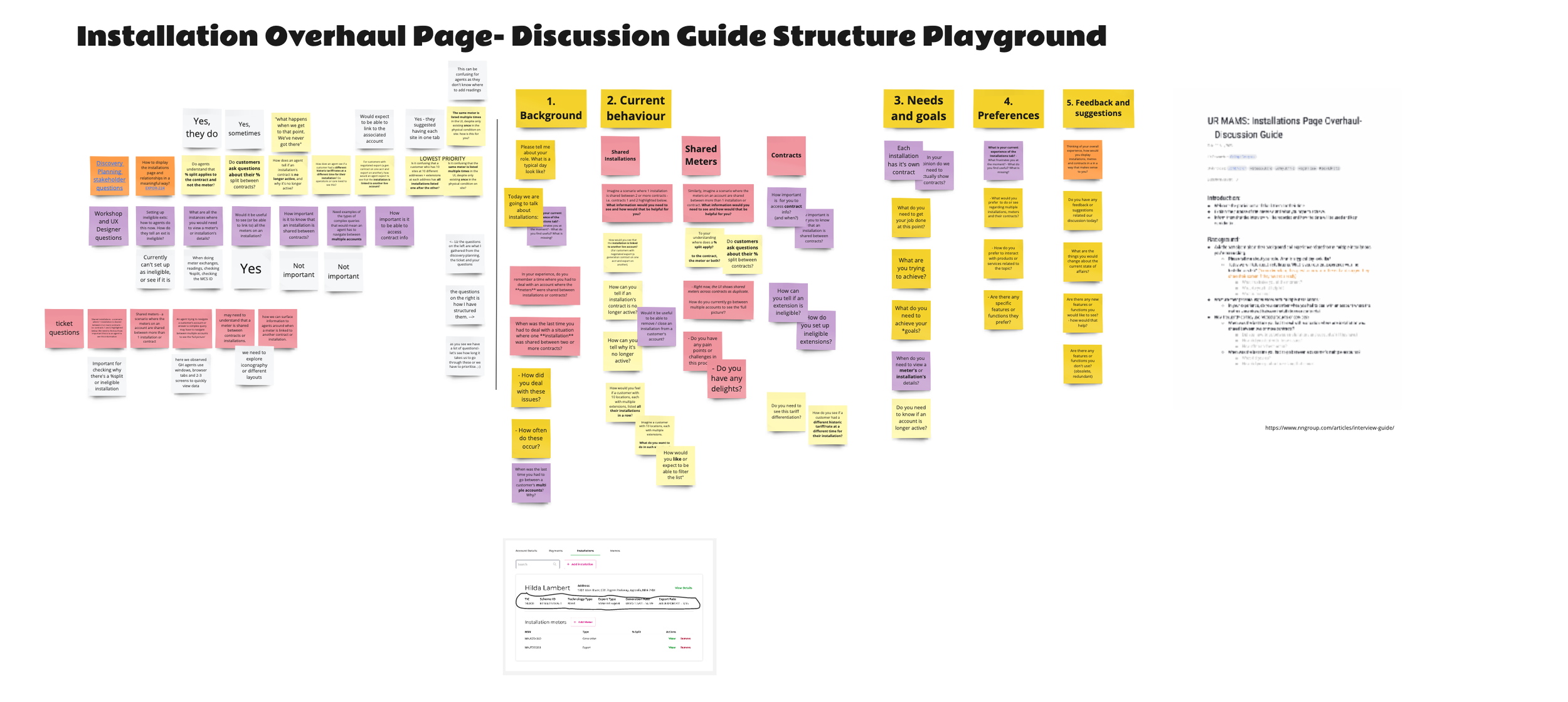 Installation Overhaul Page- Discussion Guide Structure Playground
