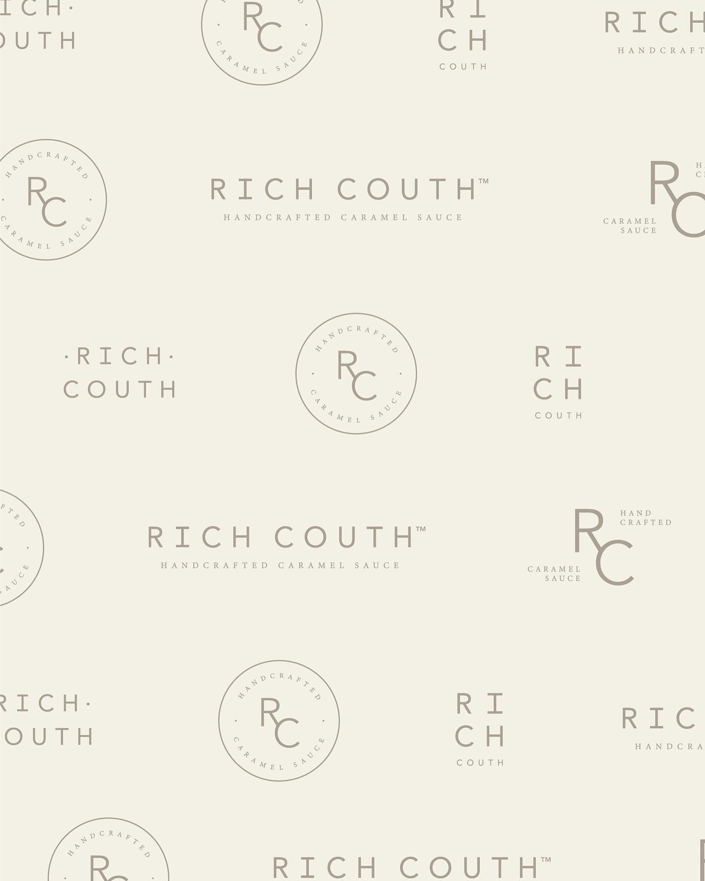 Swipe to see brand &amp; package design for Rich Couth, a line of caramel sauces handcrafted with an intentionally simple list of ingredients, based in Georgia.

Couth means &ldquo;good manners or refinement&rdquo; which is fitting for a company base