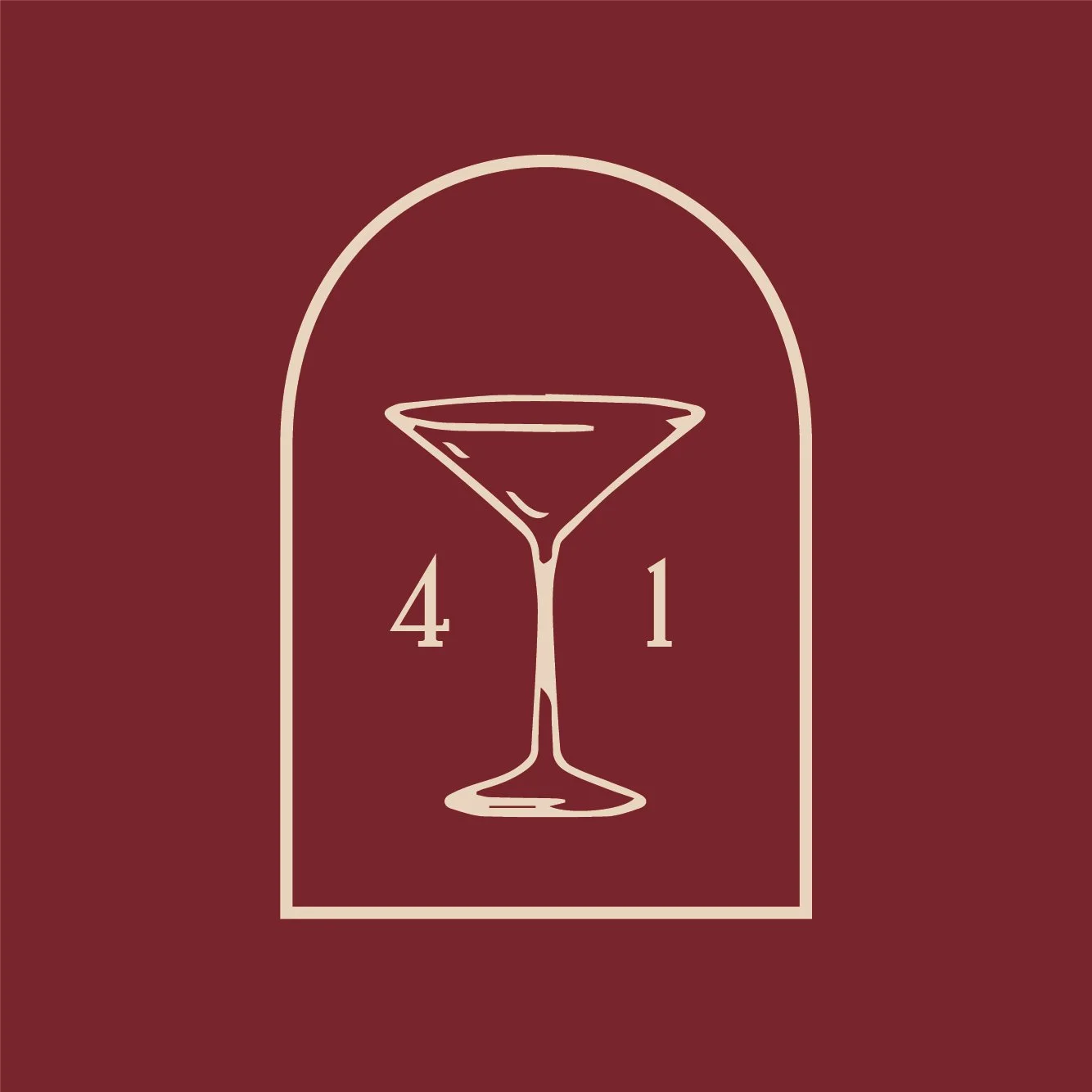 Rouge 41 Cocktail lounge and speakeasy branding by White Loft Creative - brands for entrepreneurs and start ups