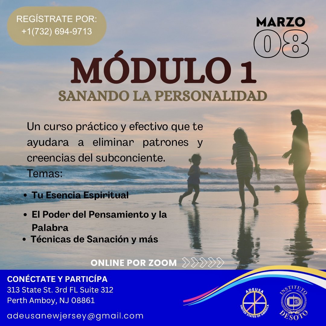 CURSO: MÓDULO 1 “SANANDO LA PERSONALIDAD”