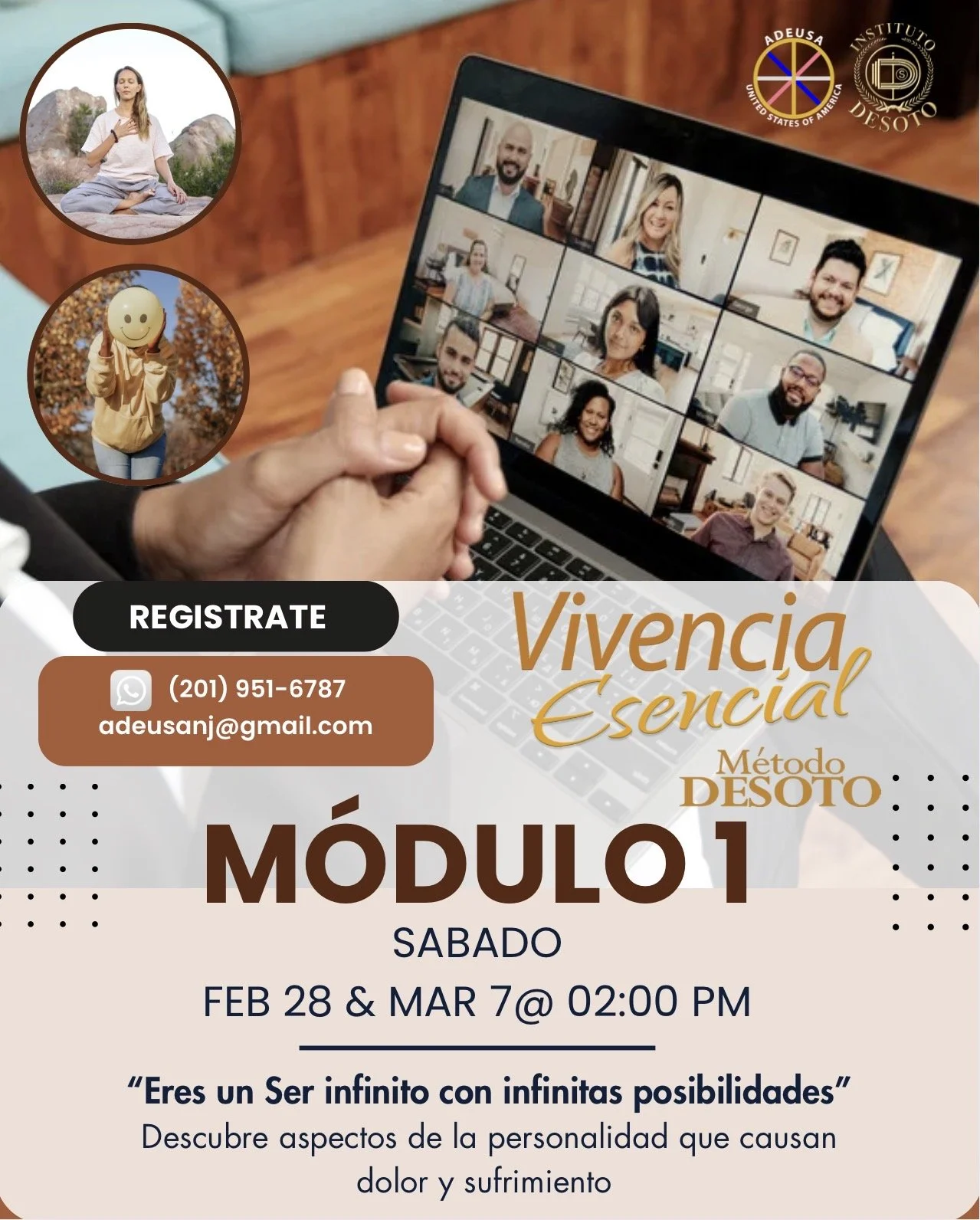 Curso online: VIVENCIA ESENCIAL MODULO 1 “Soy un Ser Infinito con Infinitas Posibilidades”