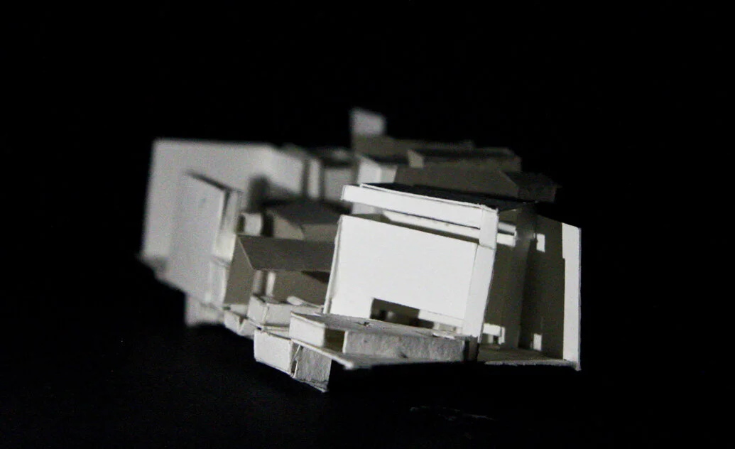 Paper Model at 1:200 showing bath house