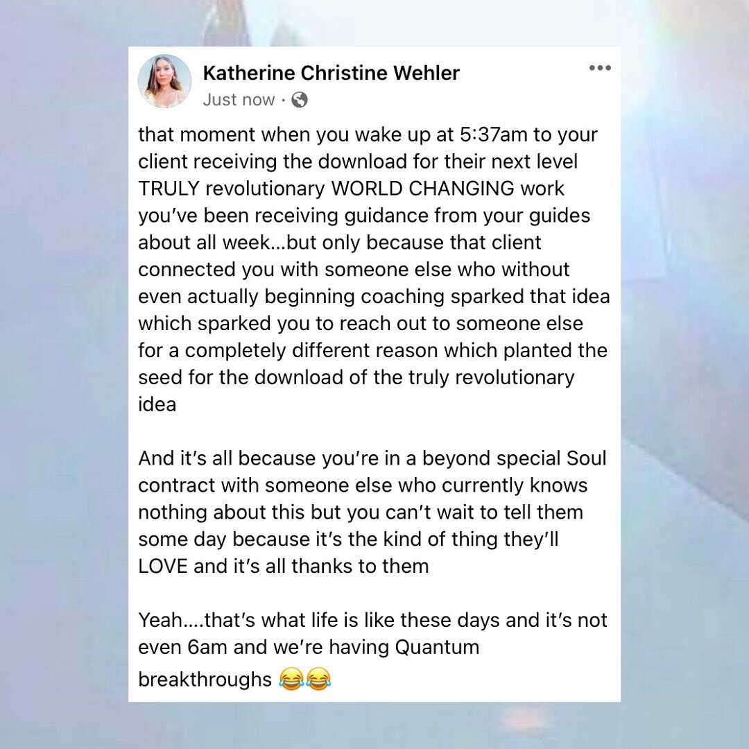 We&rsquo;re casually channeling never before seen Quantum Technologies over in my spaces 😉🧬✨

Also shoutout to my twin flame for continuing to change my life and be the source of inspiration for literally EVERYTHING I&rsquo;ve ever done and they ba