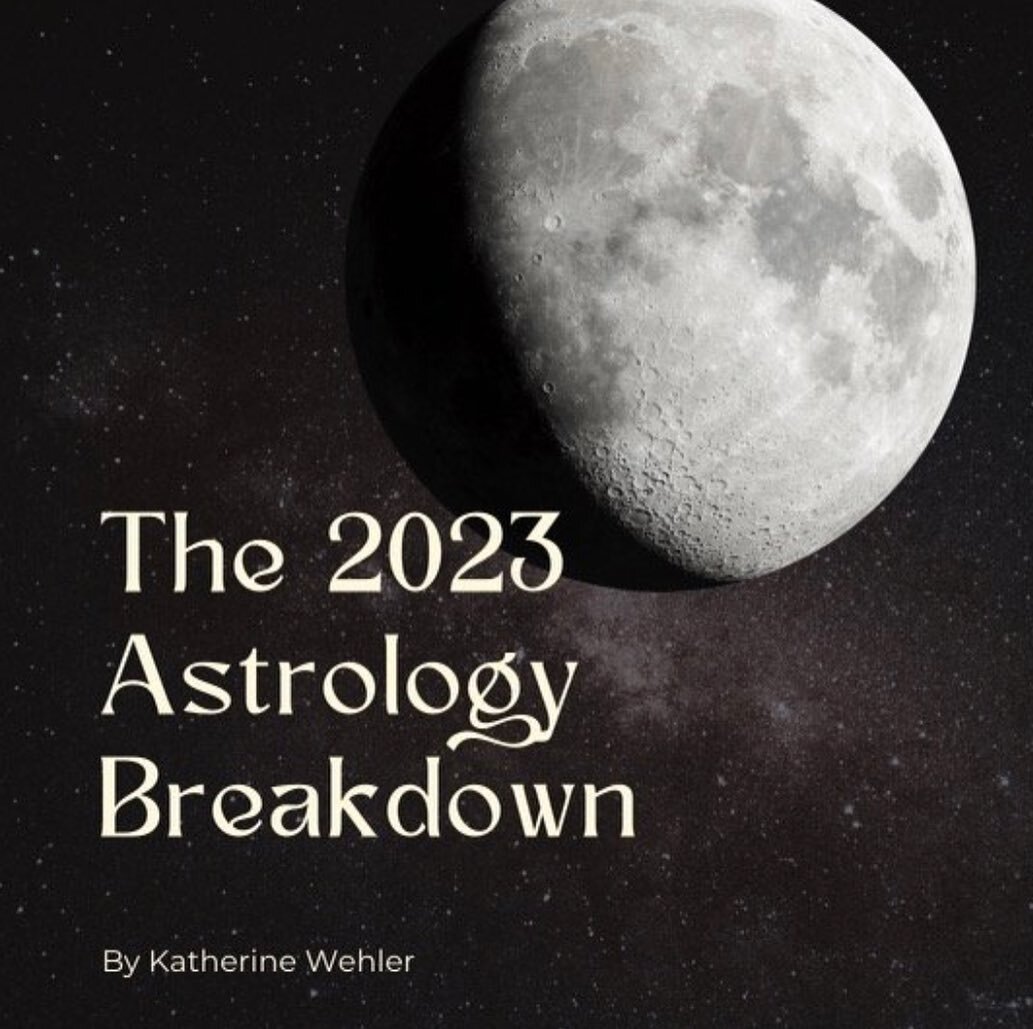 🌟THE 2023 ASTROLOGICAL BREAKDOWN REPORT 🌟 

i&rsquo;ve gone over all the major transits and planetary shifts (there&rsquo;s a lot this year!!) as well as a month by month breakdown for you with tips on how to best utilize the energy in work and bus