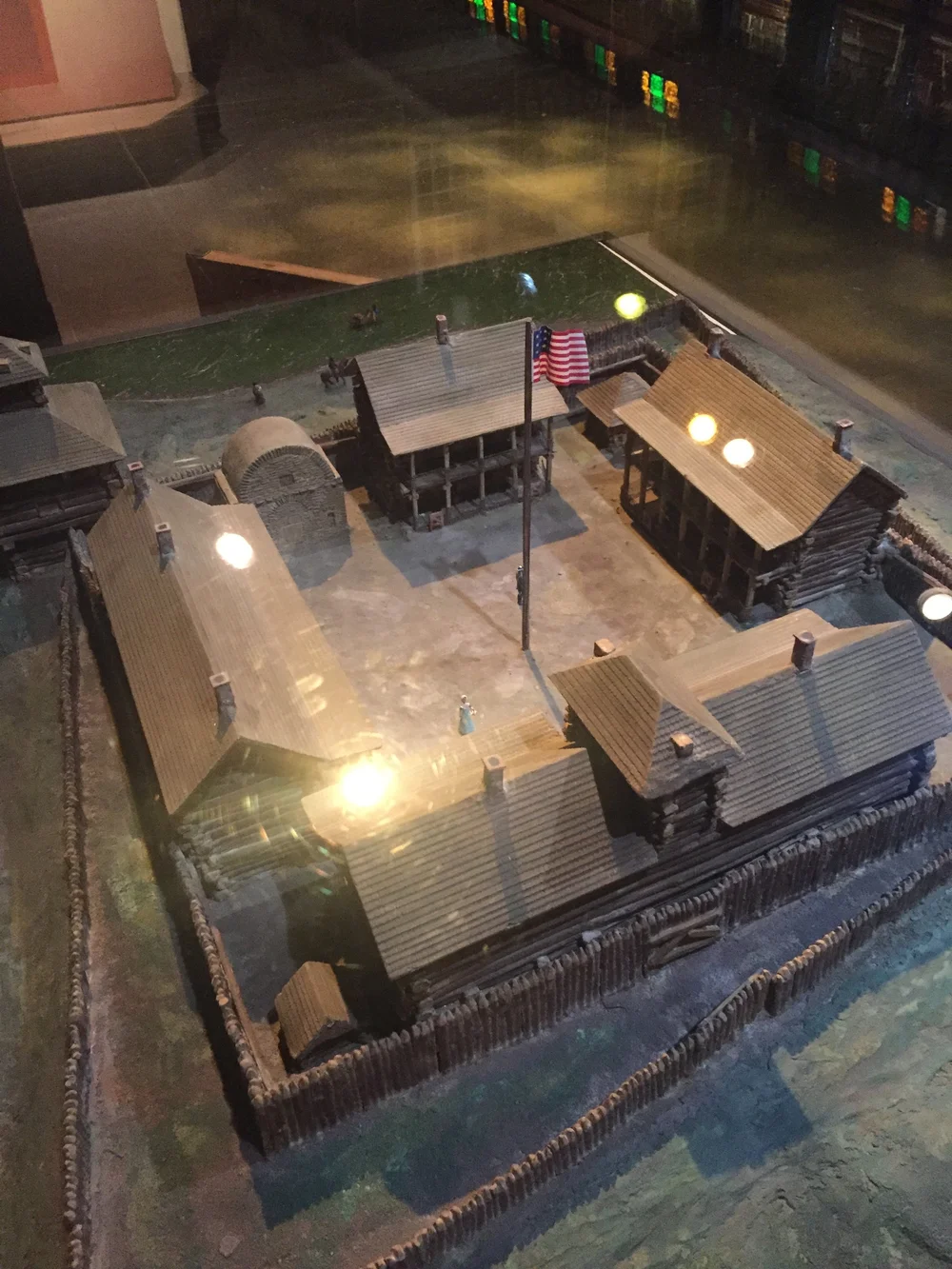 A replica of Fort Dearborn