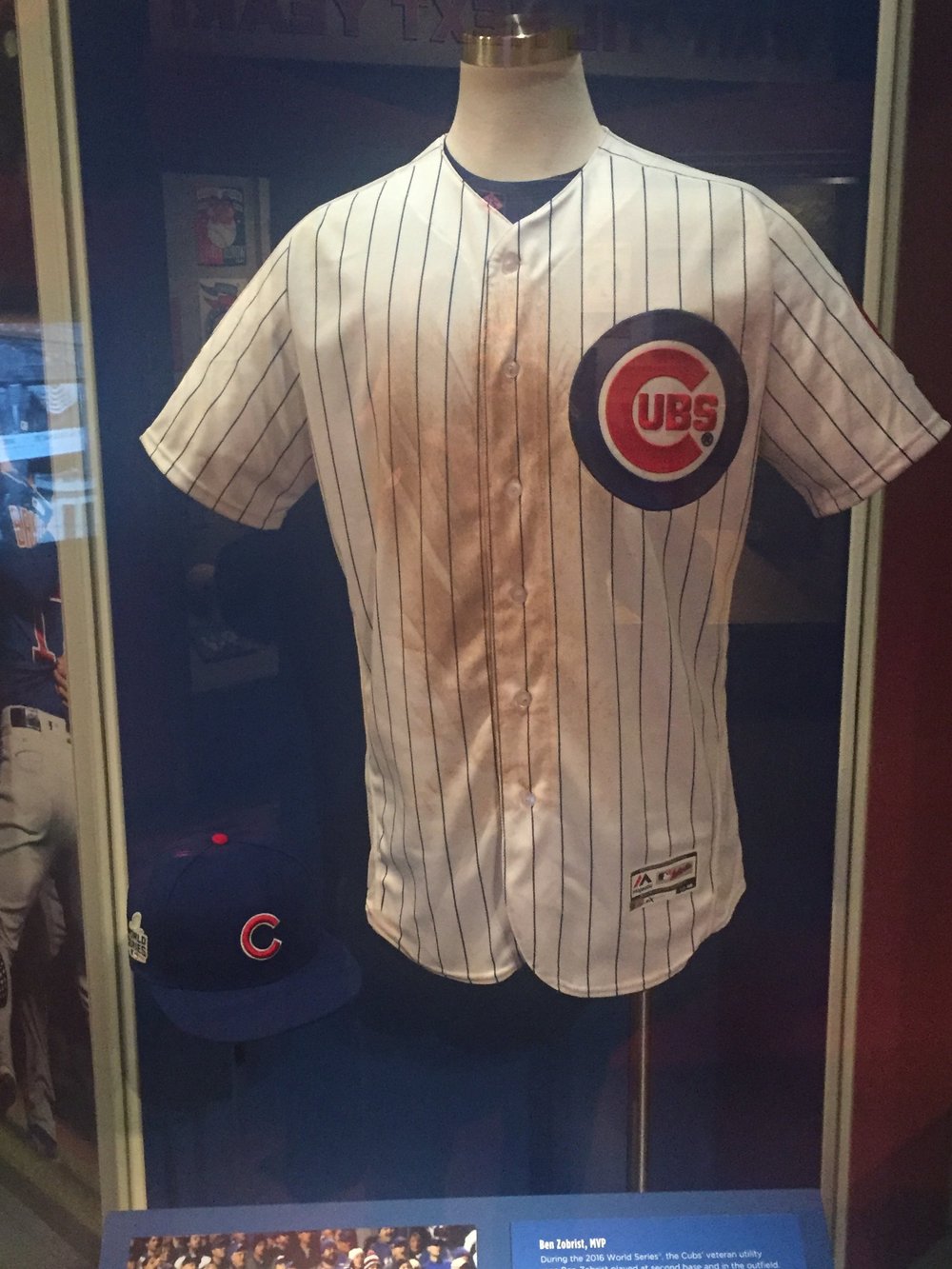 Jersey of Ben Zobrist, MVP of 2016 Chicago Cubs