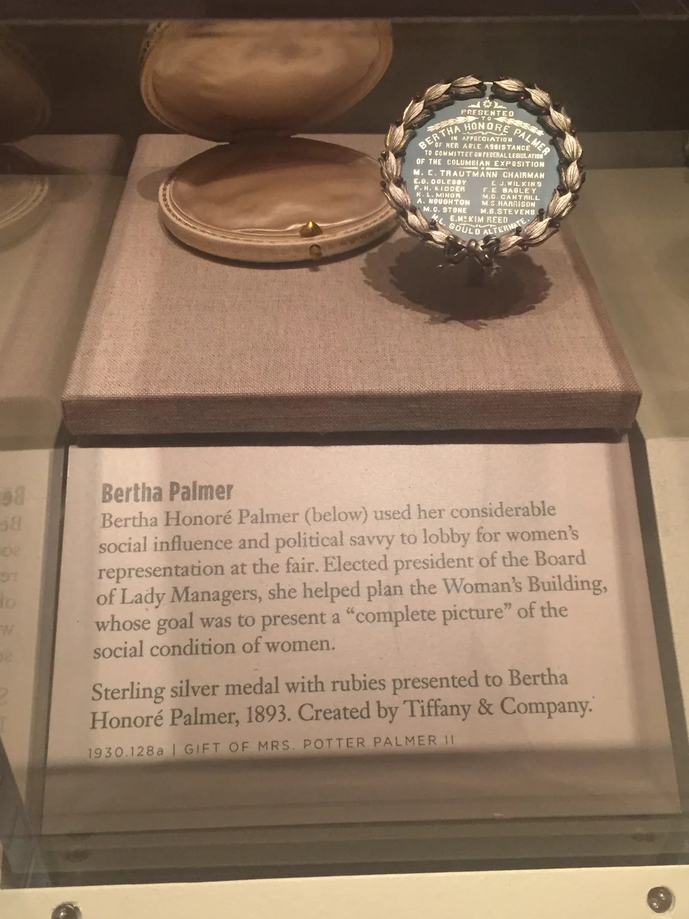 Bertha's silver medal