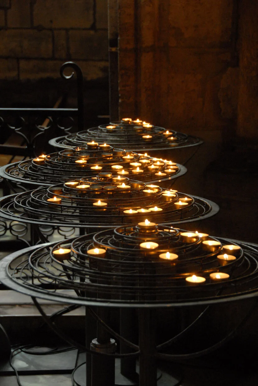 Art Abstract Candles at Notre Dame Cathedral Paris France.JPG