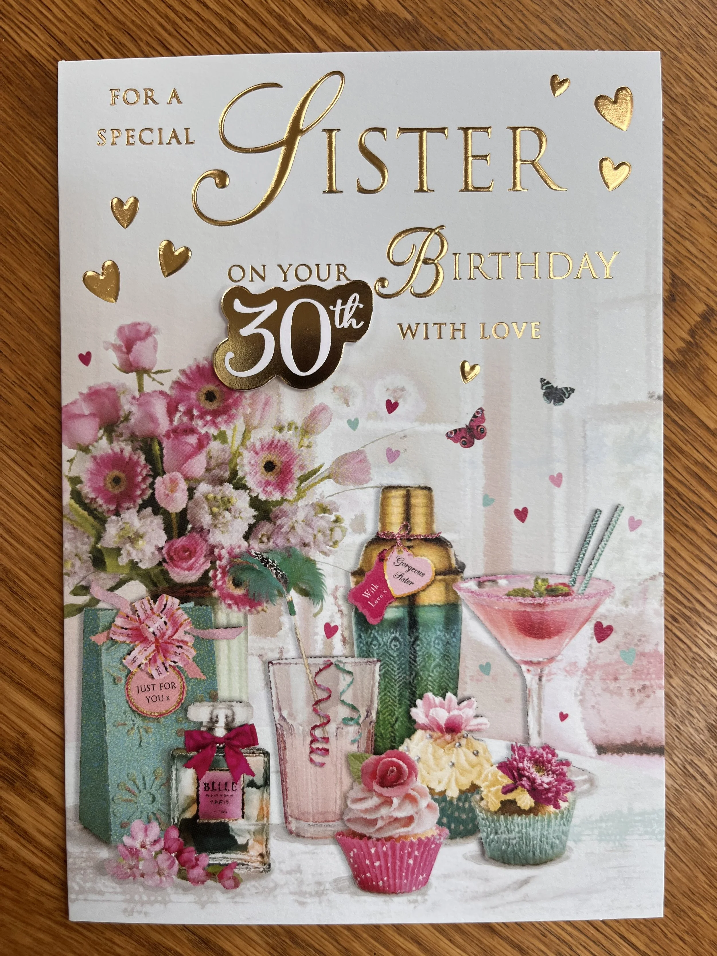 Sister 30th Birthday card