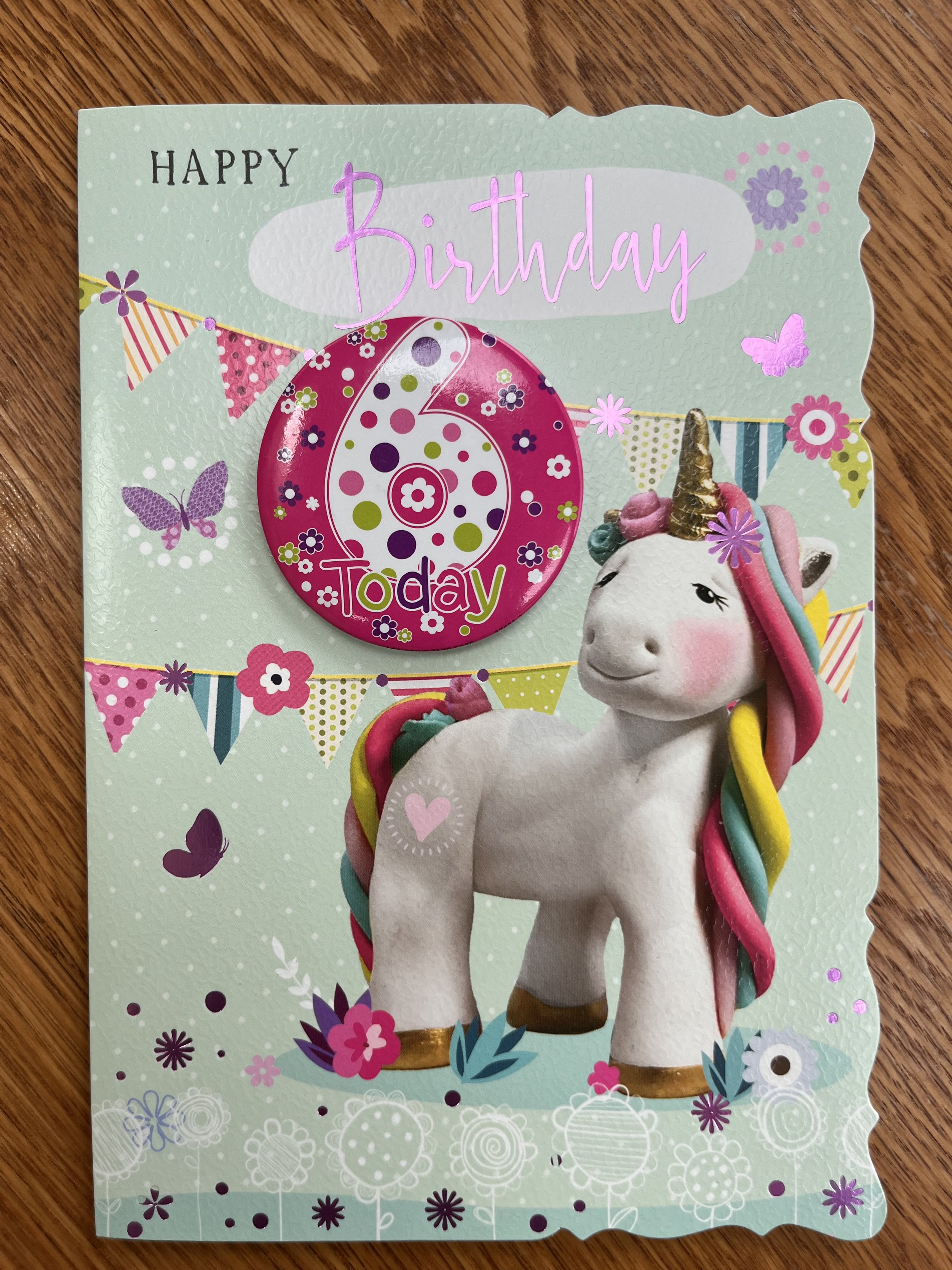 Special Girls 6th Birthday card