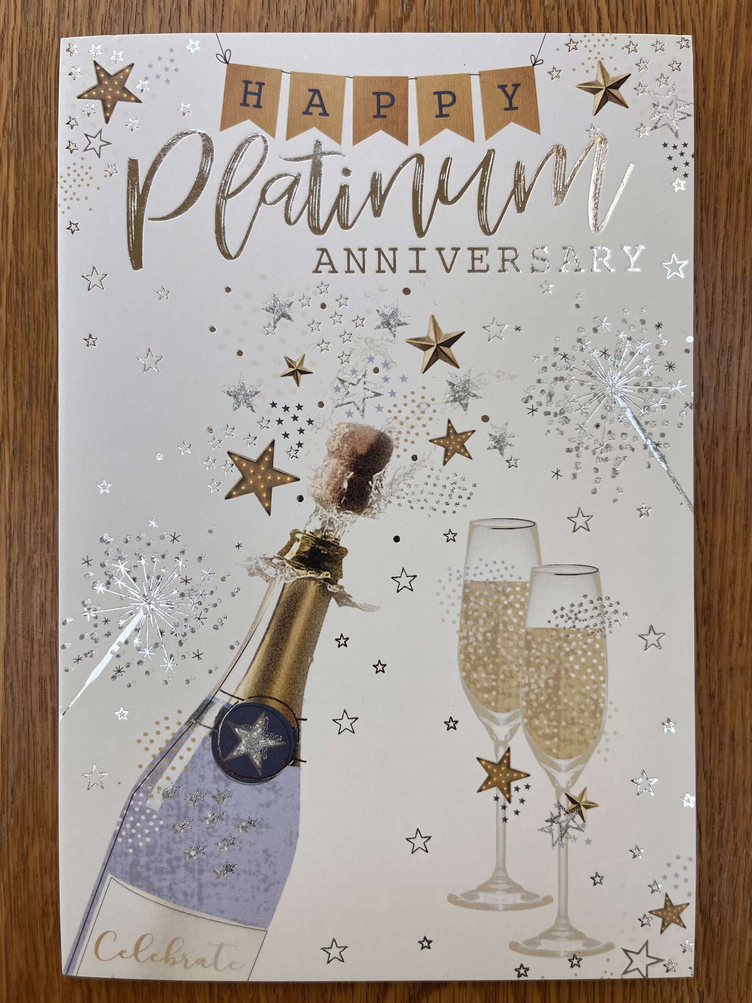 Platinum Wedding Anniversary Card