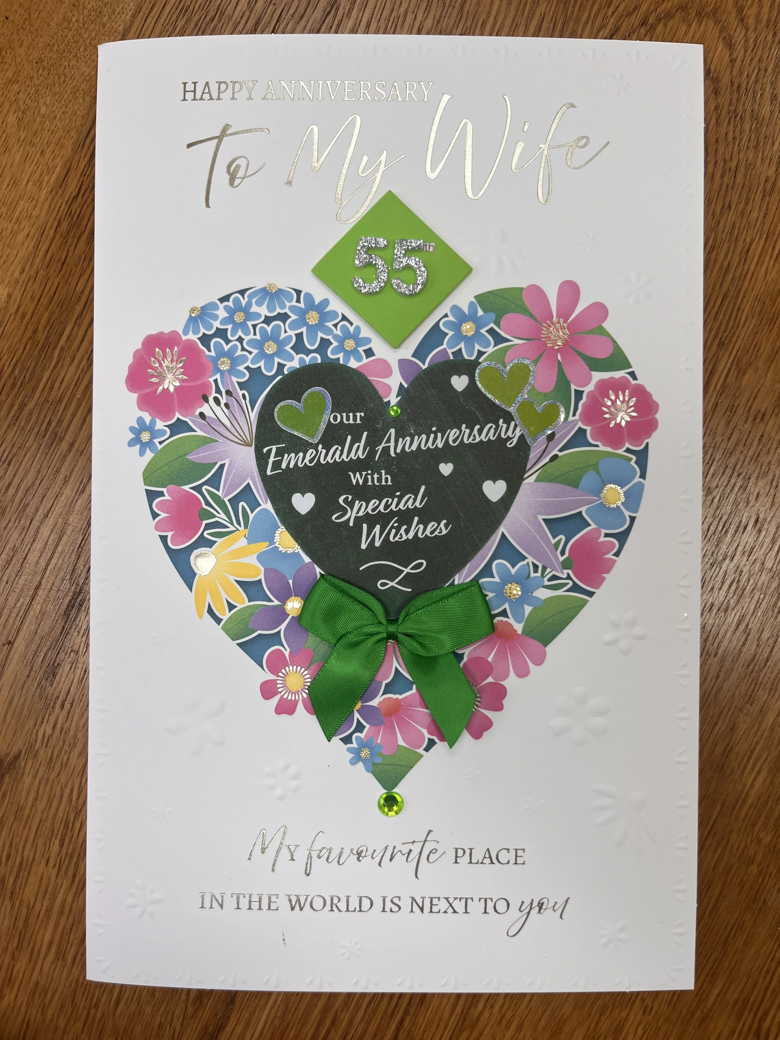 Extra Special Wife 55th Anniversary Card