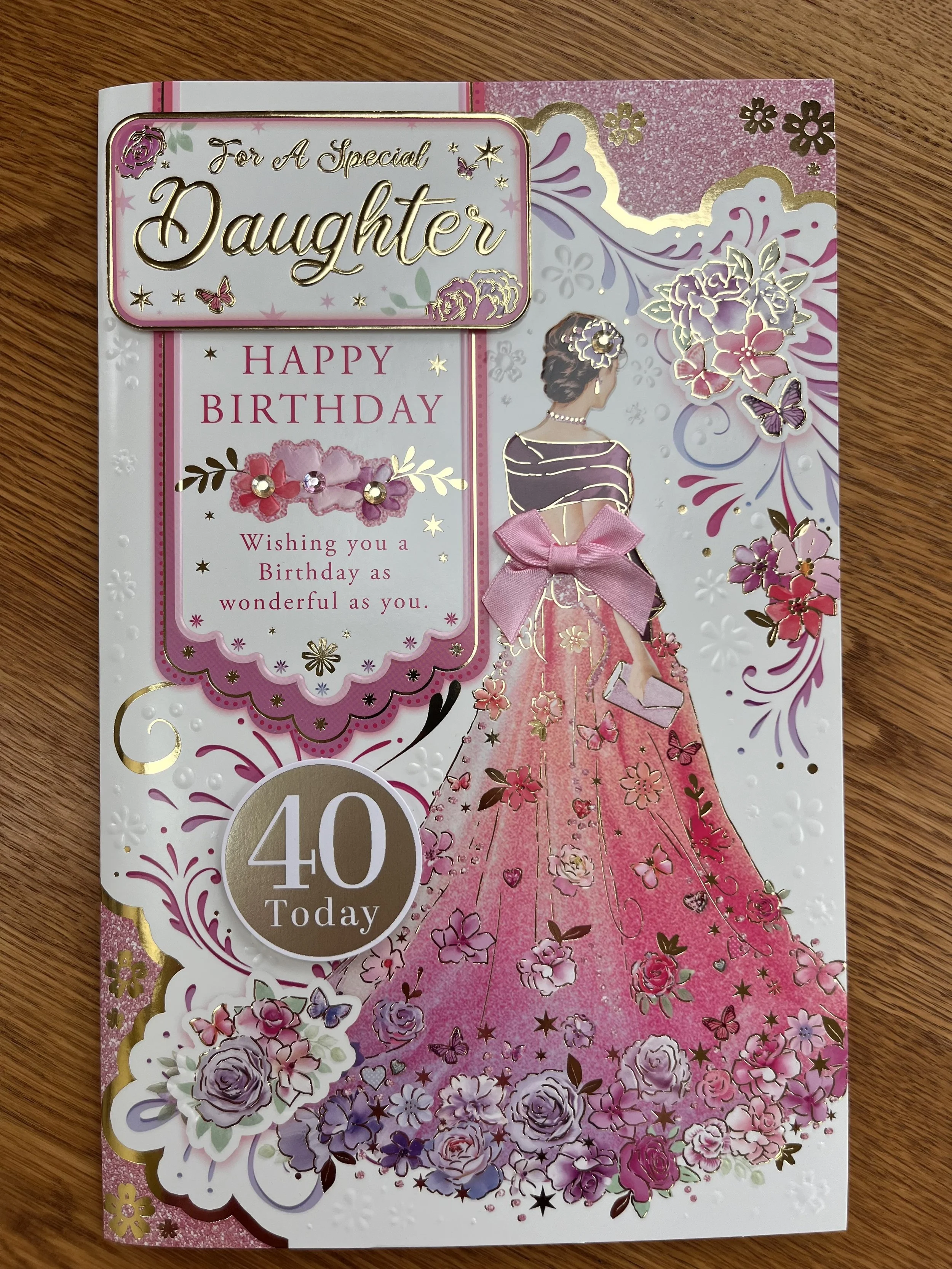 Extra Special Daughter 40th Birthday card