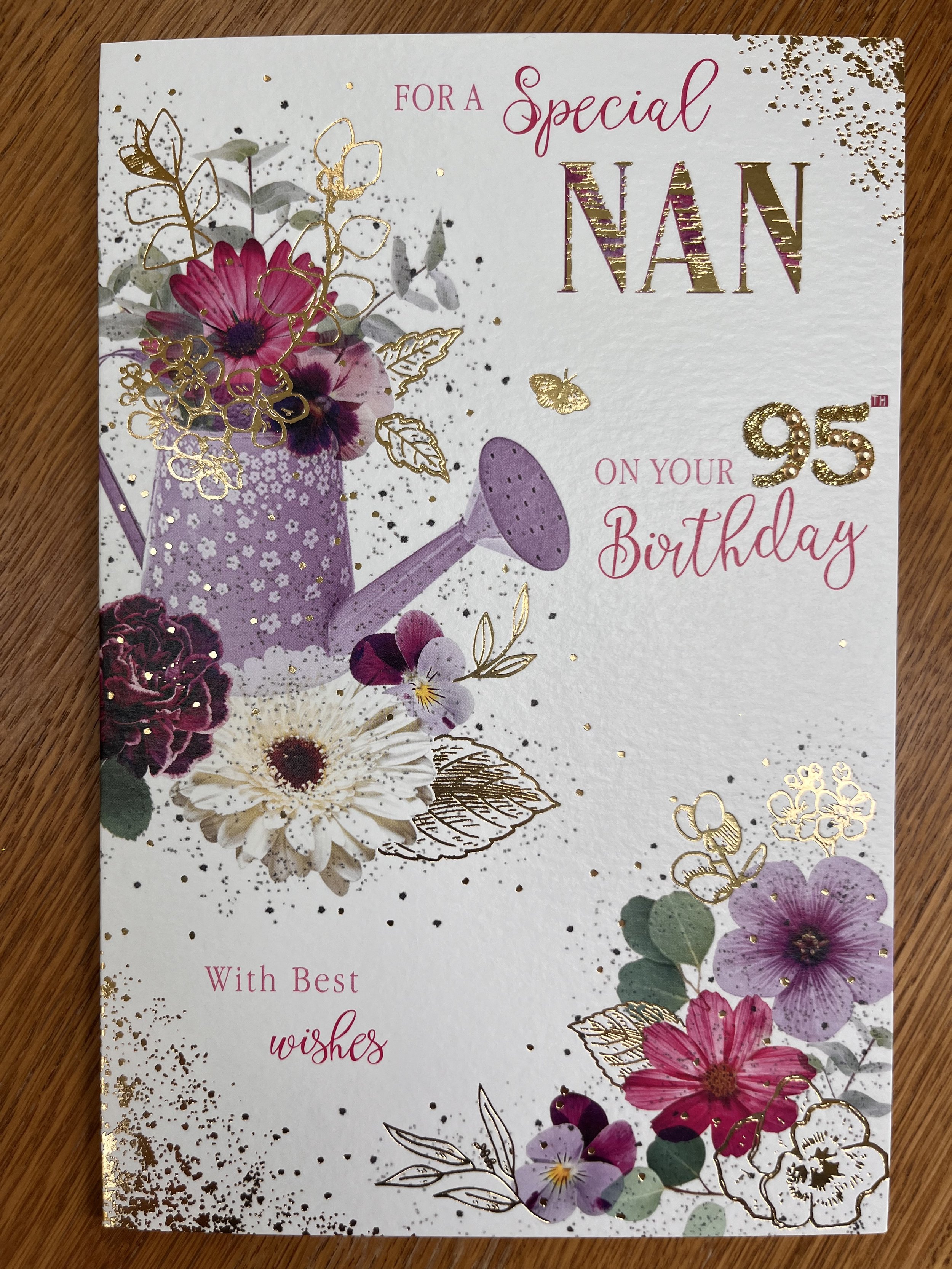 Nan 95th birthday card