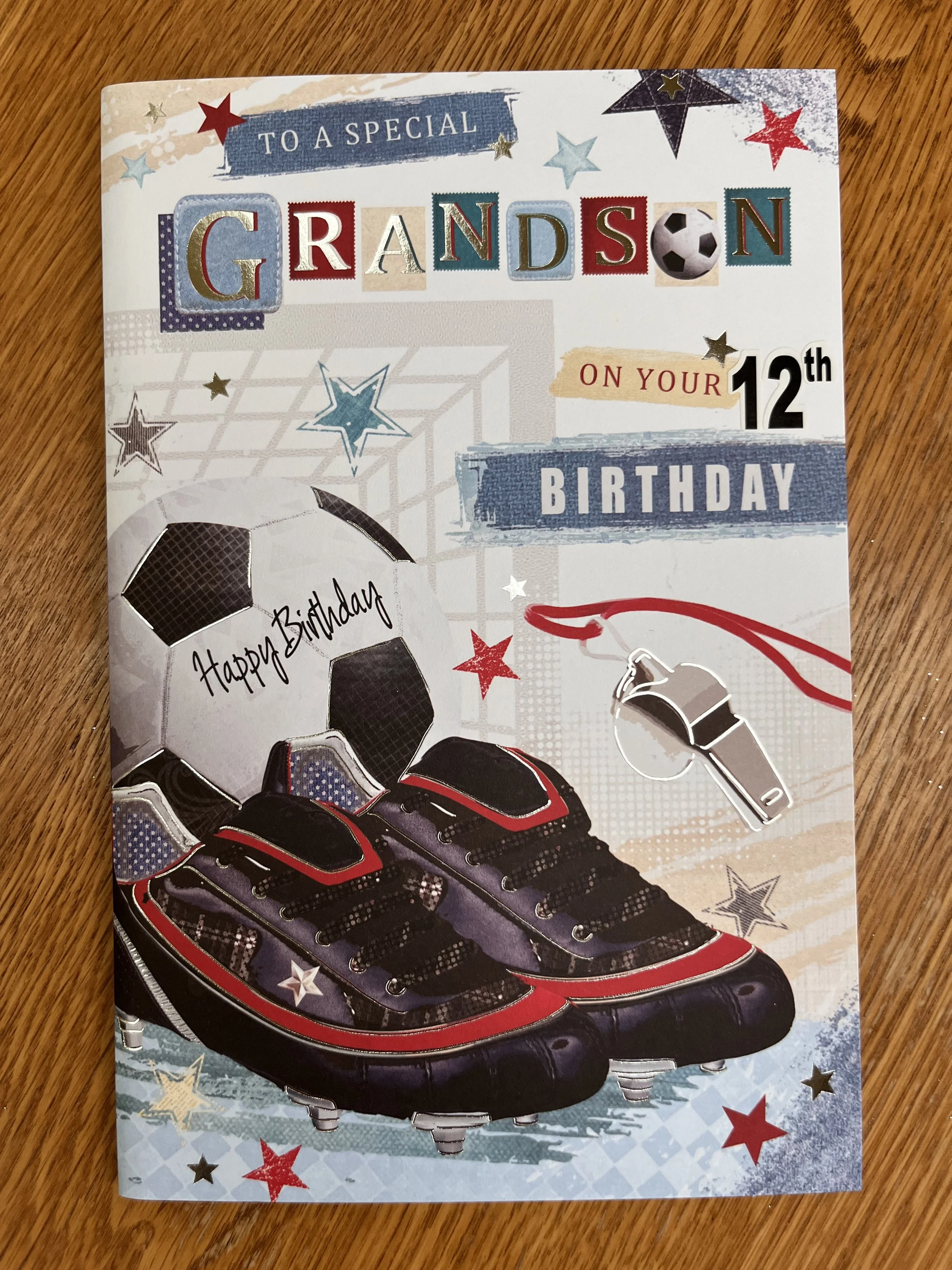 Grandson 12th birthday card
