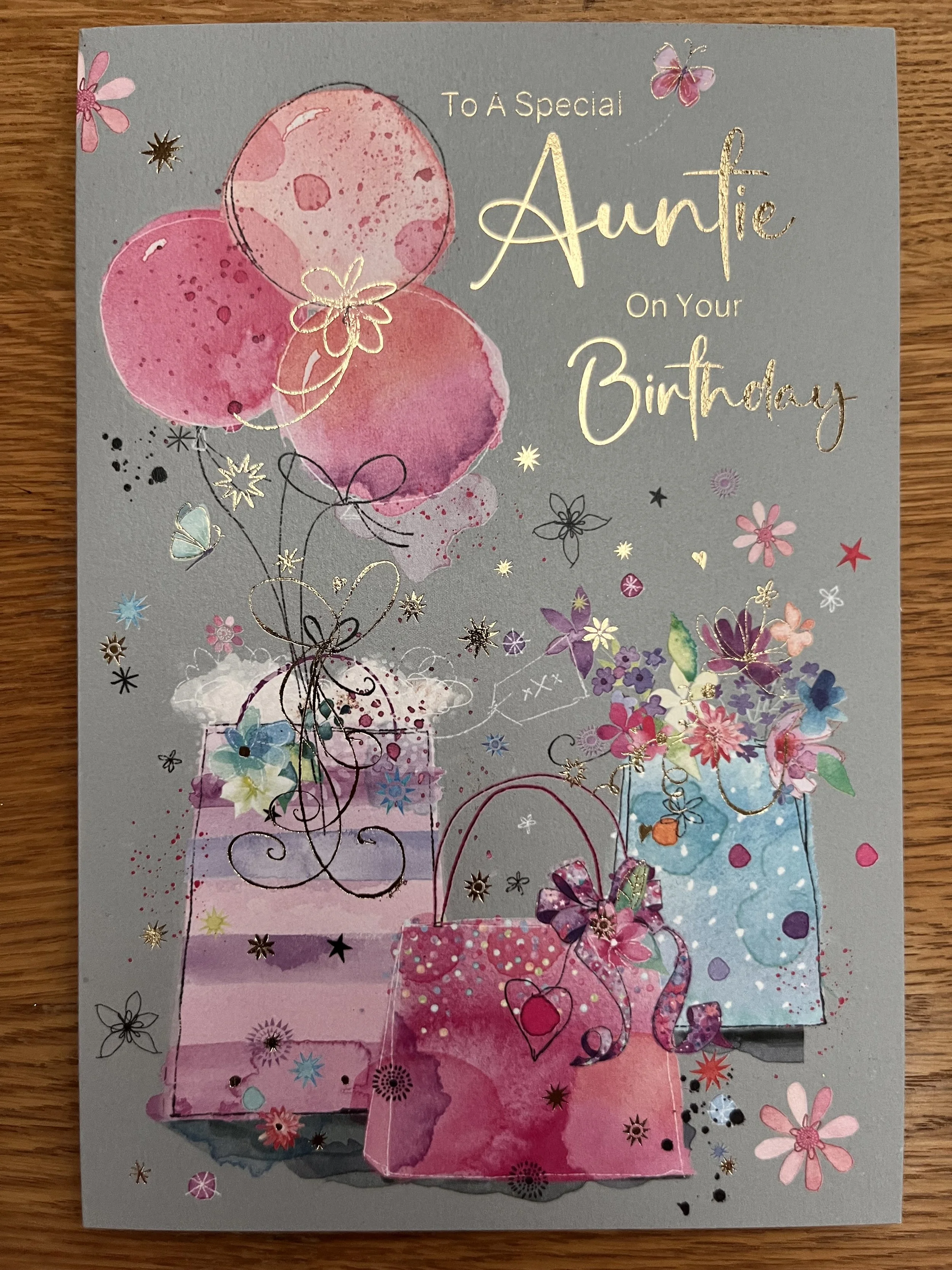 Auntie birthday card