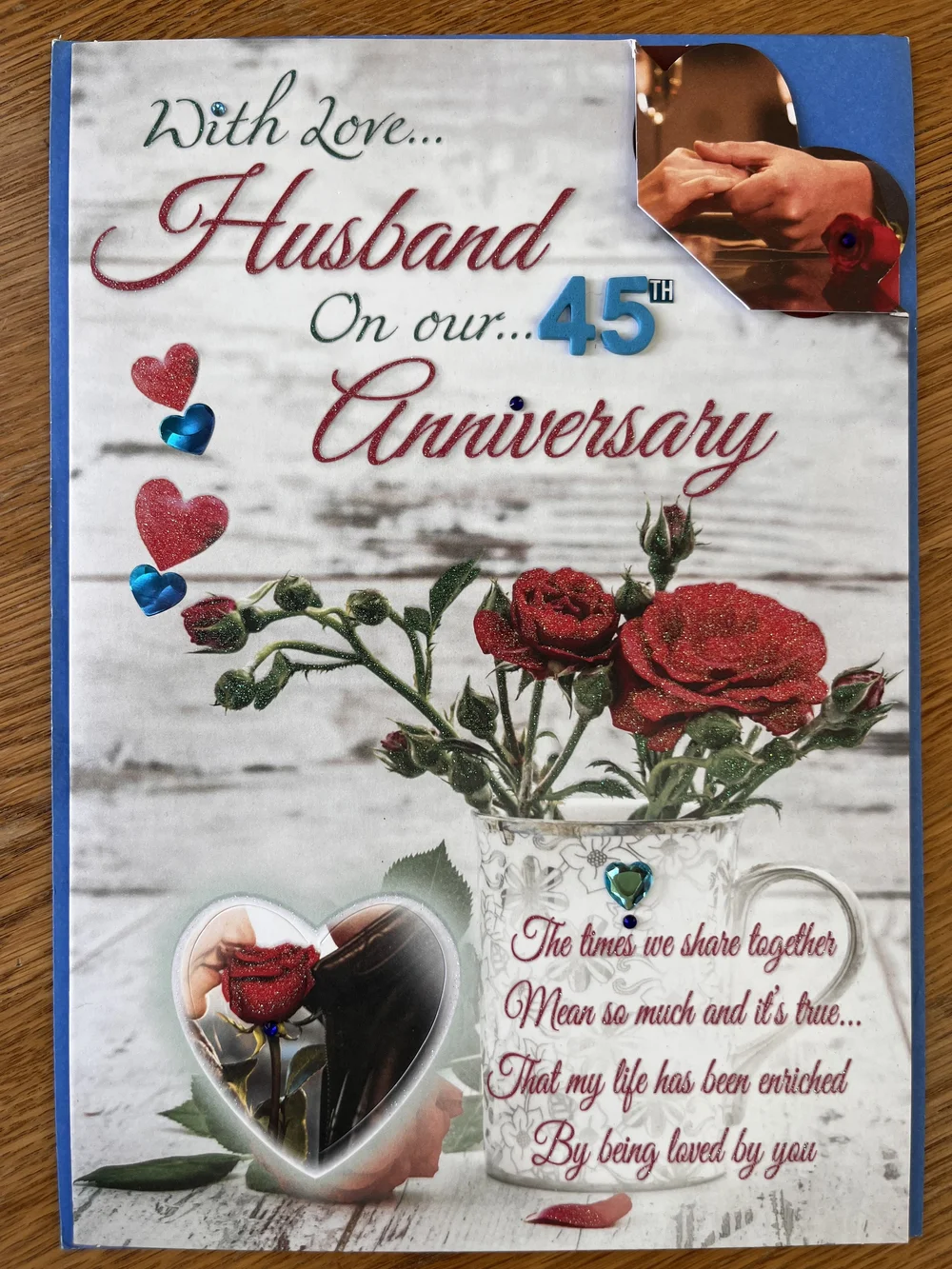 Special Husband 45th Anniversary card — Special Thoughts