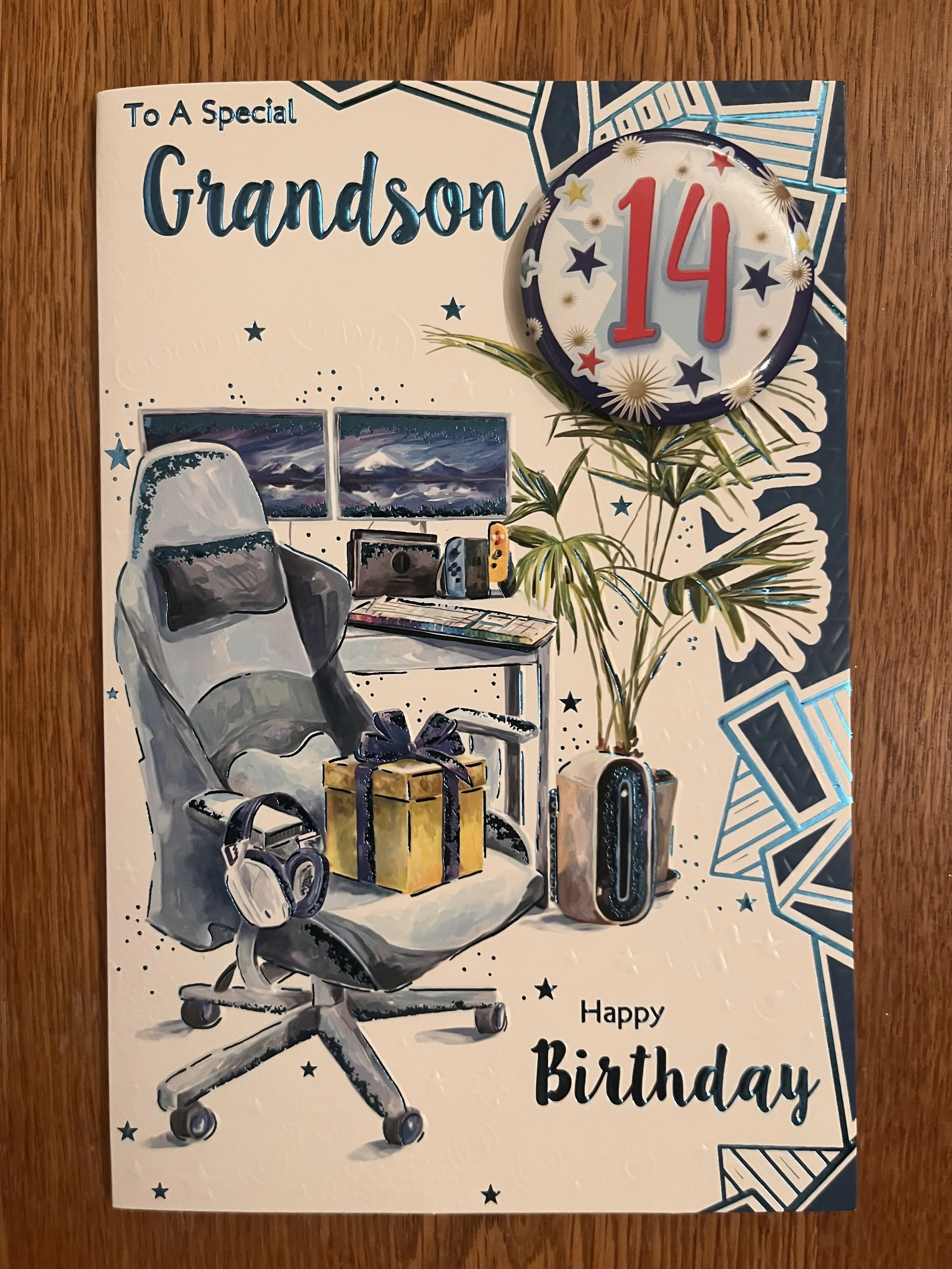 Grandson 14th birthday card