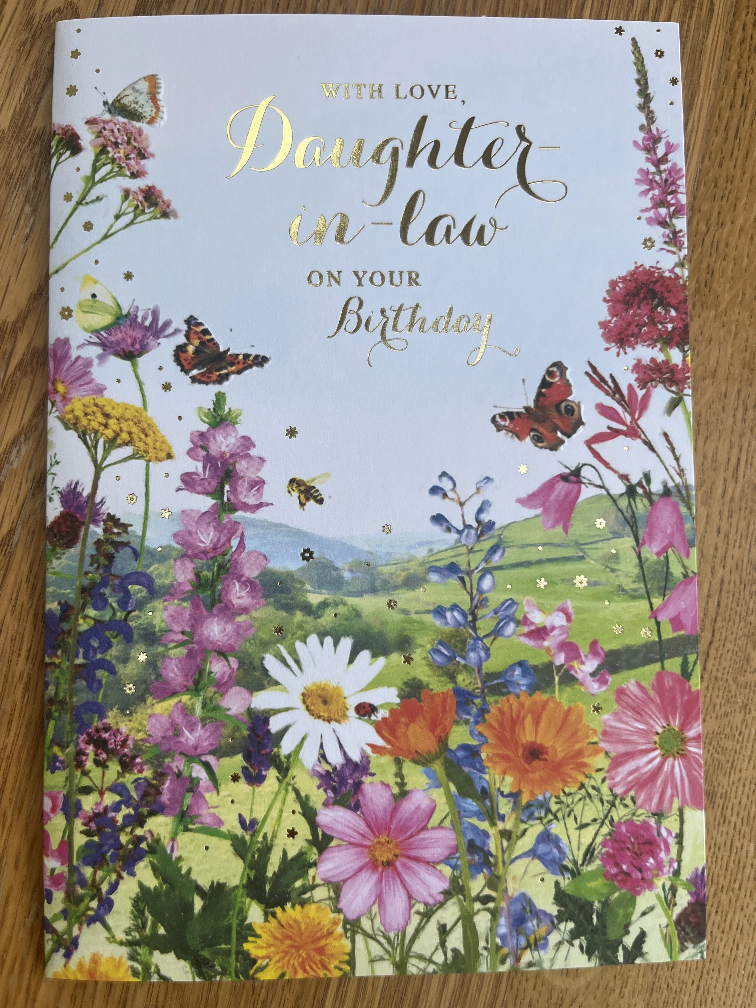 Daughter in Law birthday card