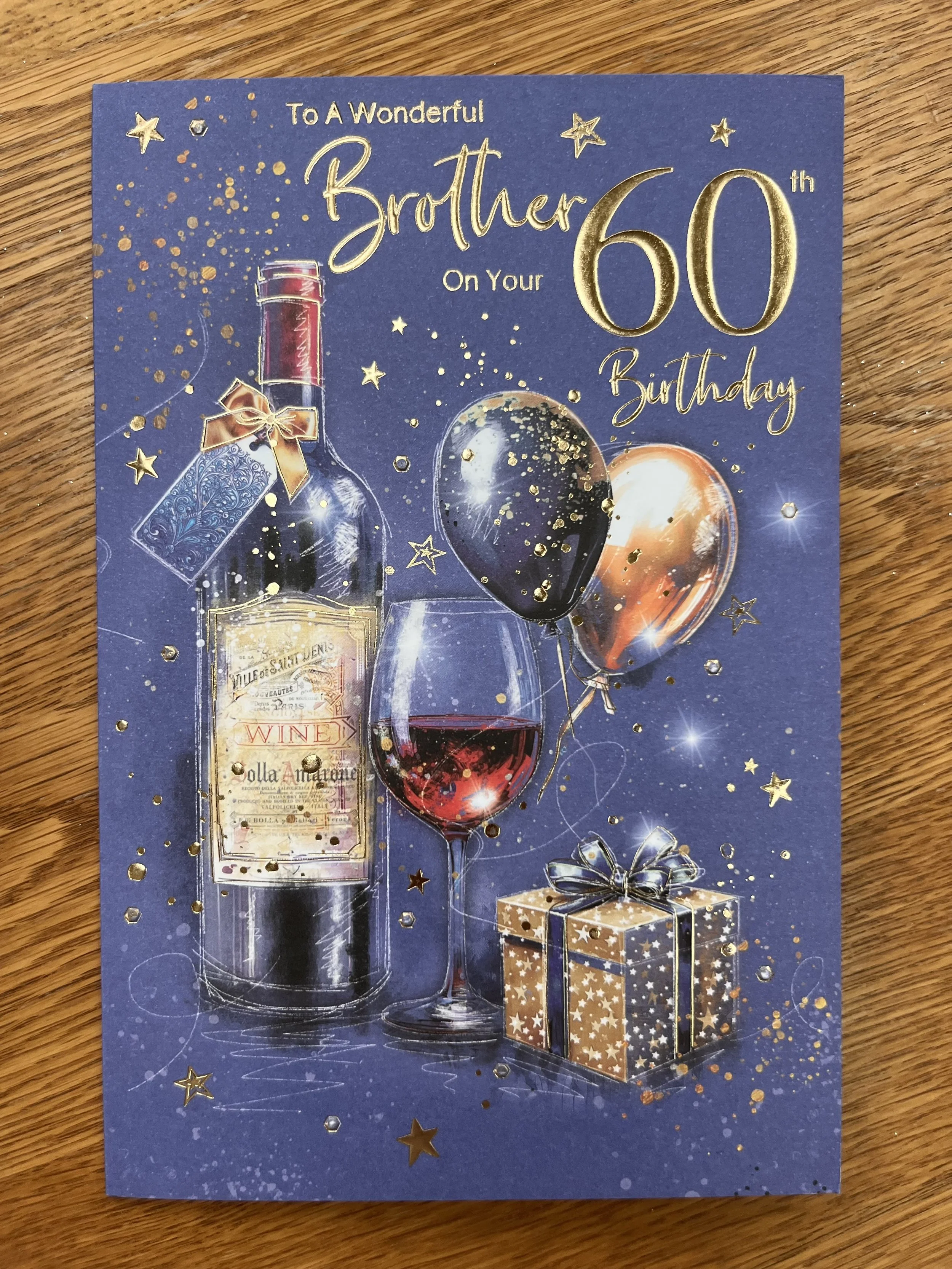 Brother 60th birthday card
