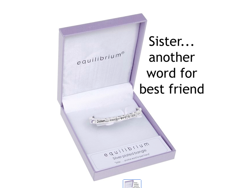 equilibrium bangle bracelet Always in my heart perfect gift!
