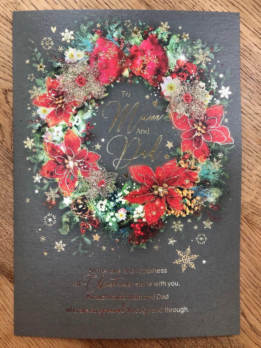 Christmas Card - Merry Christmas Mum & Dad (CA01) - Molly Mae