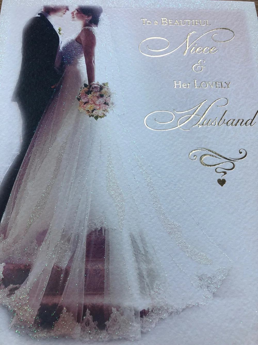 Niece and Husband Wedding day card — Special Thoughts