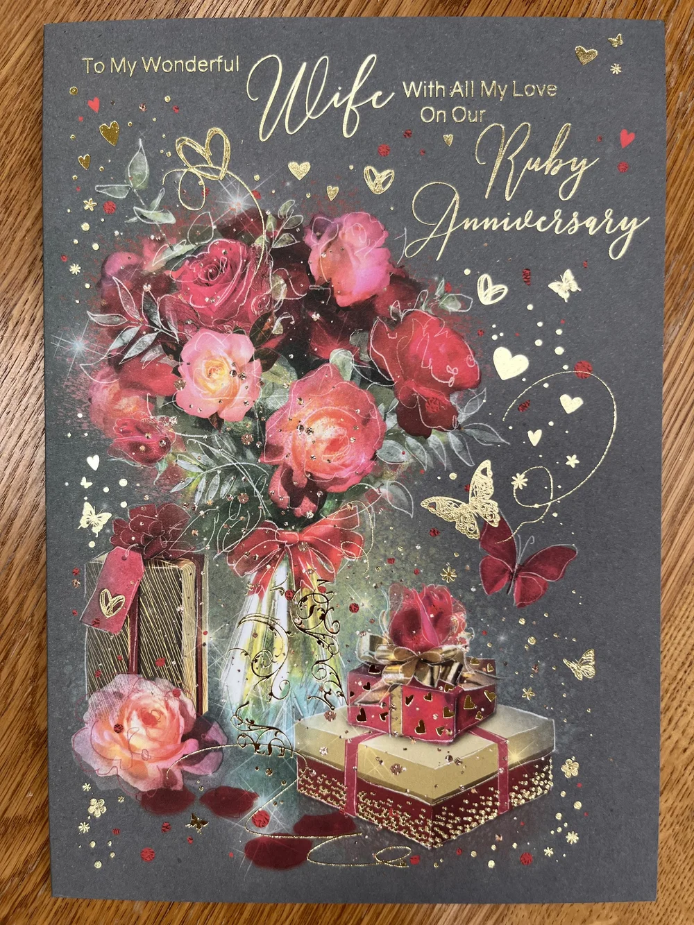 Wife Ruby Anniversary card — Special Thoughts - Main Image