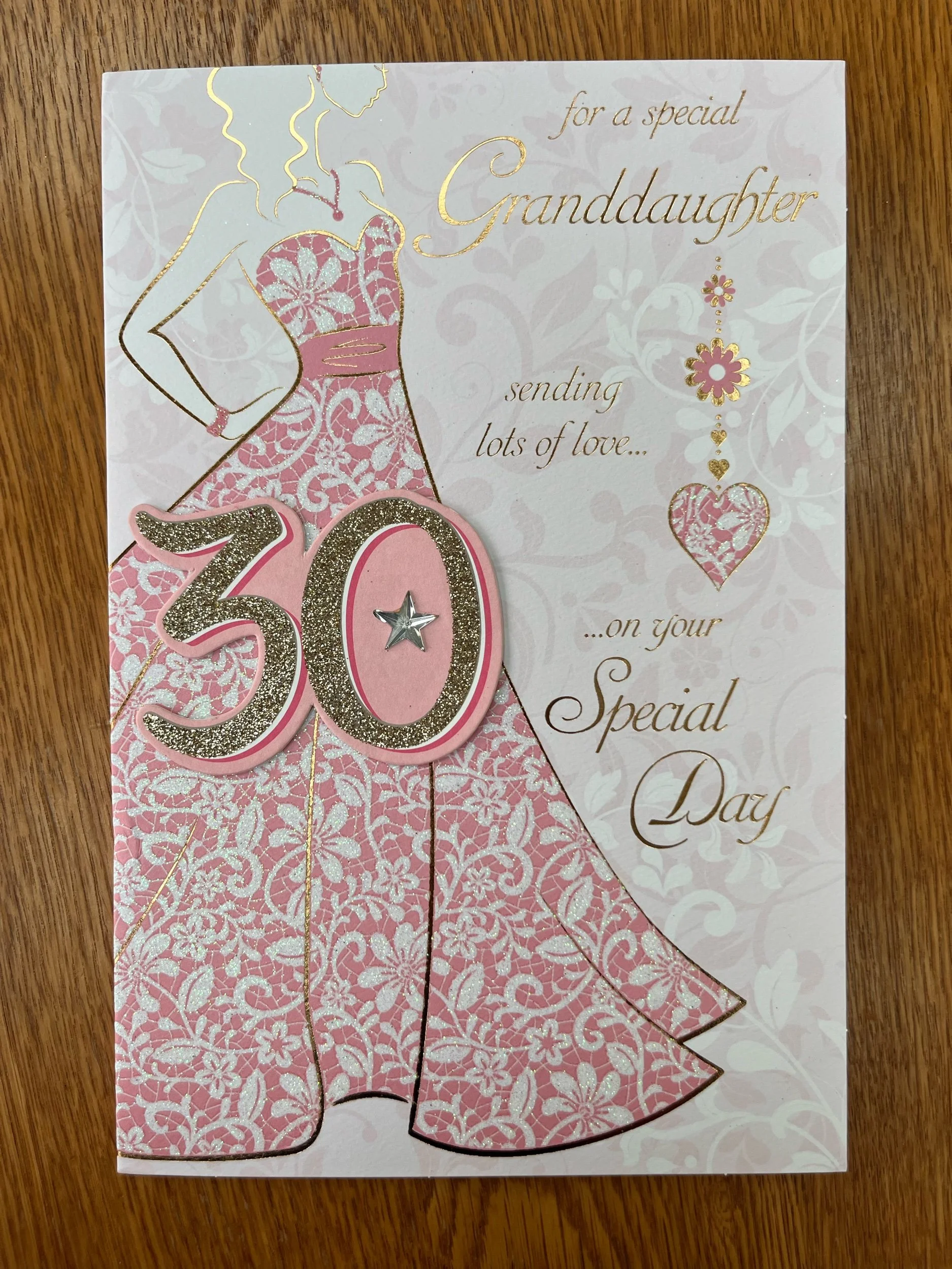 Special Granddaughter 30th birthday card