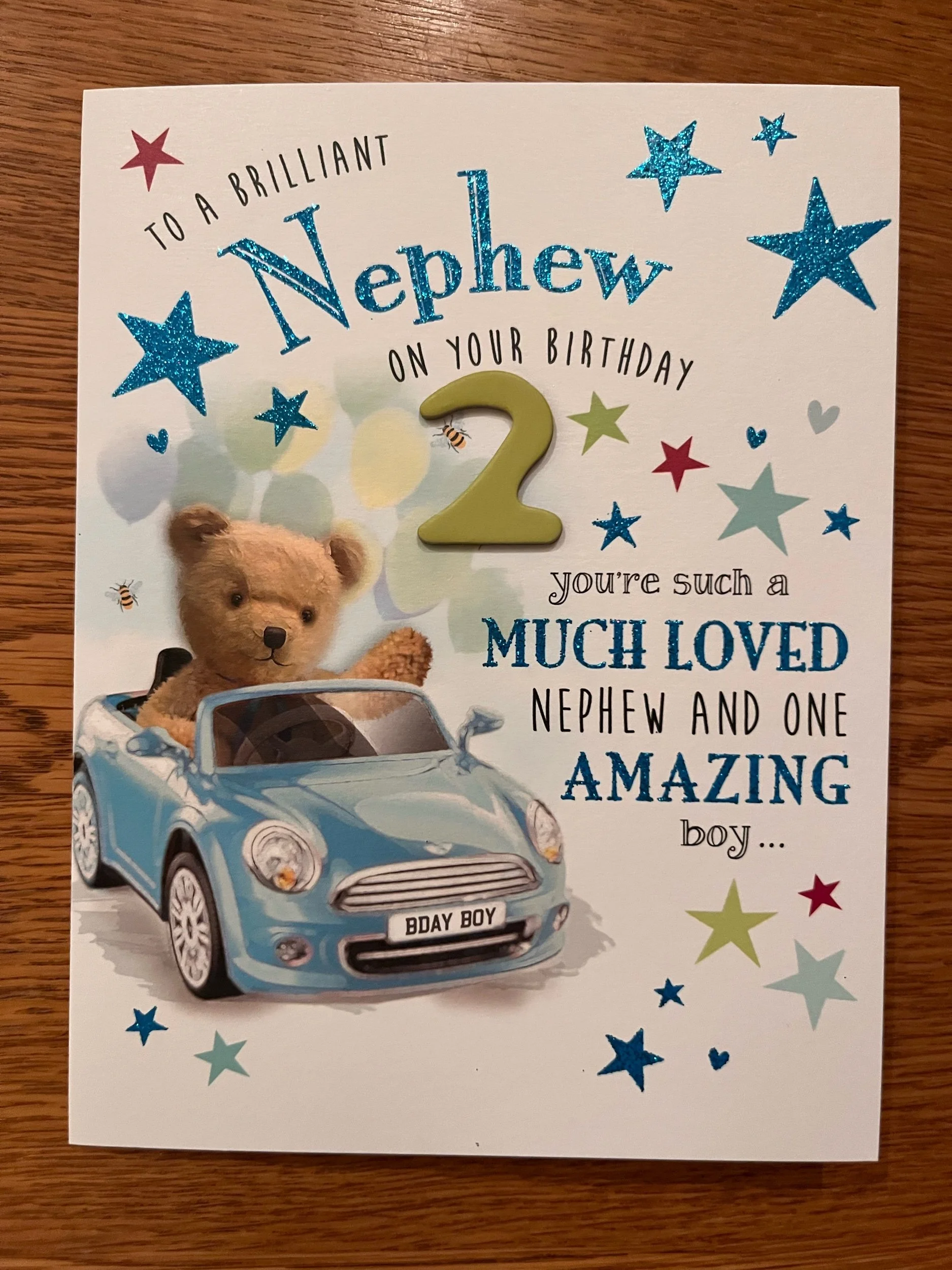 Nephew age 2 Birthday card