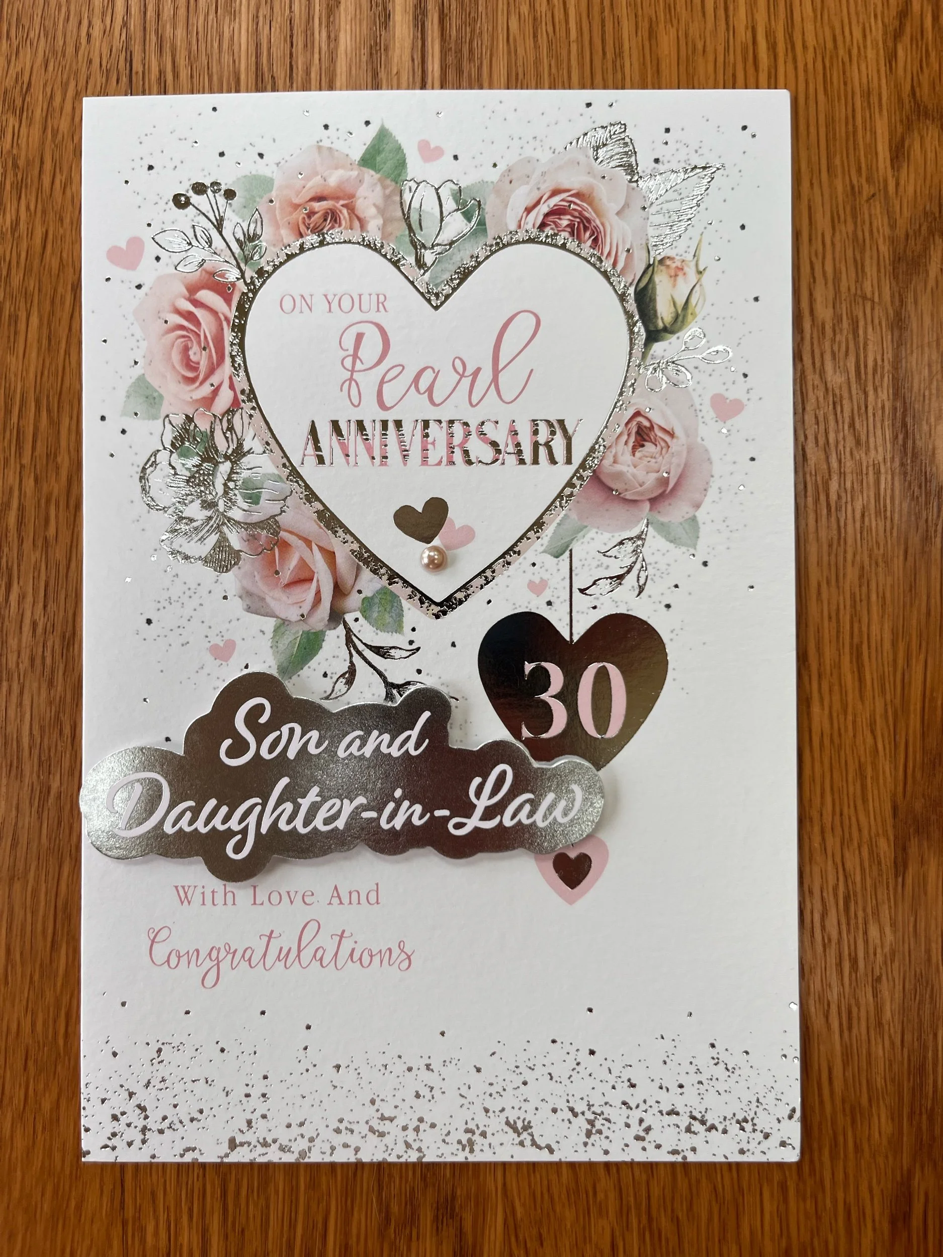 Son and Daughter in Law 30th Aniversary Card