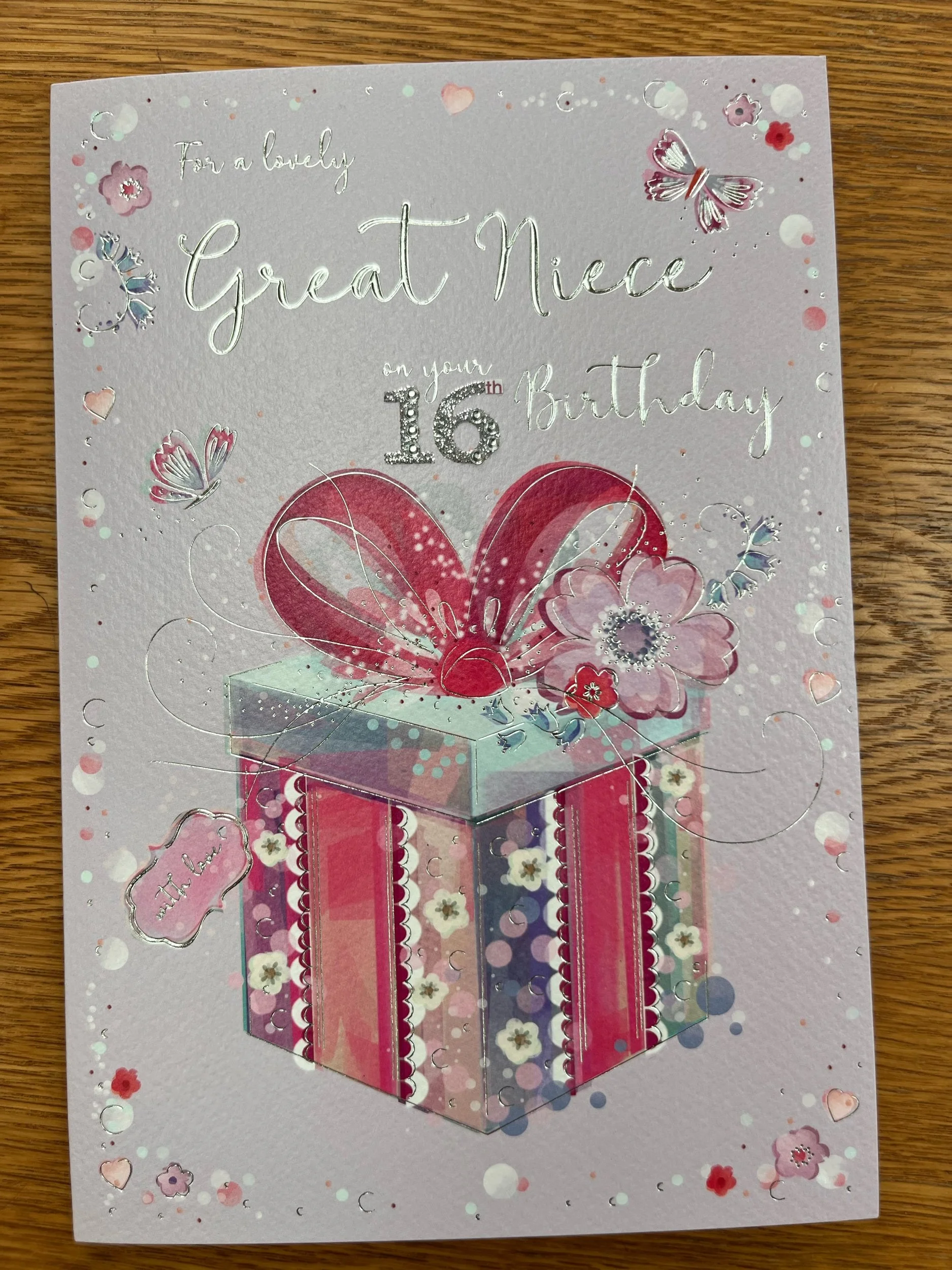 Great Niece 16th Birthday card