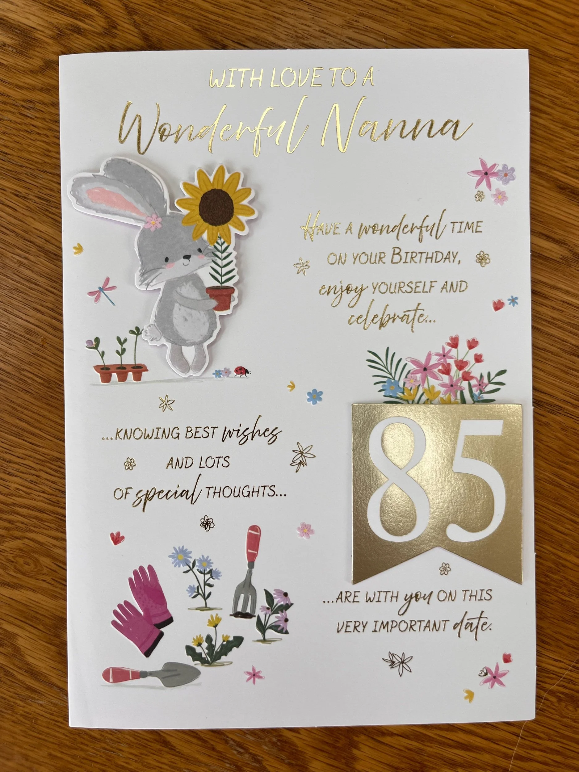 Nanna 85th Birthday card