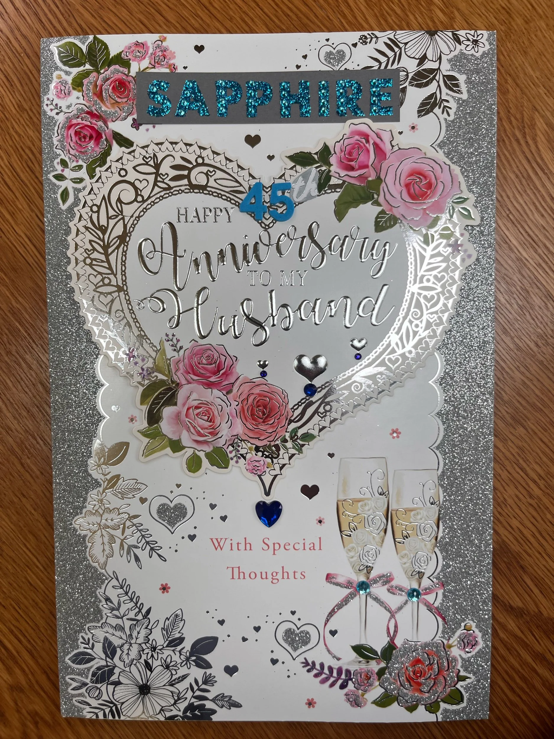 Extra Special Husband 45th anniversary card