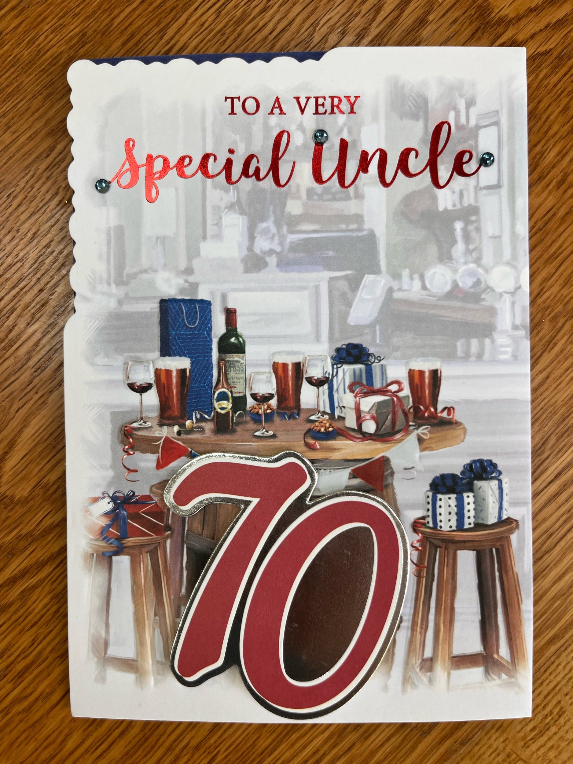 Uncle 70th Birthday Card