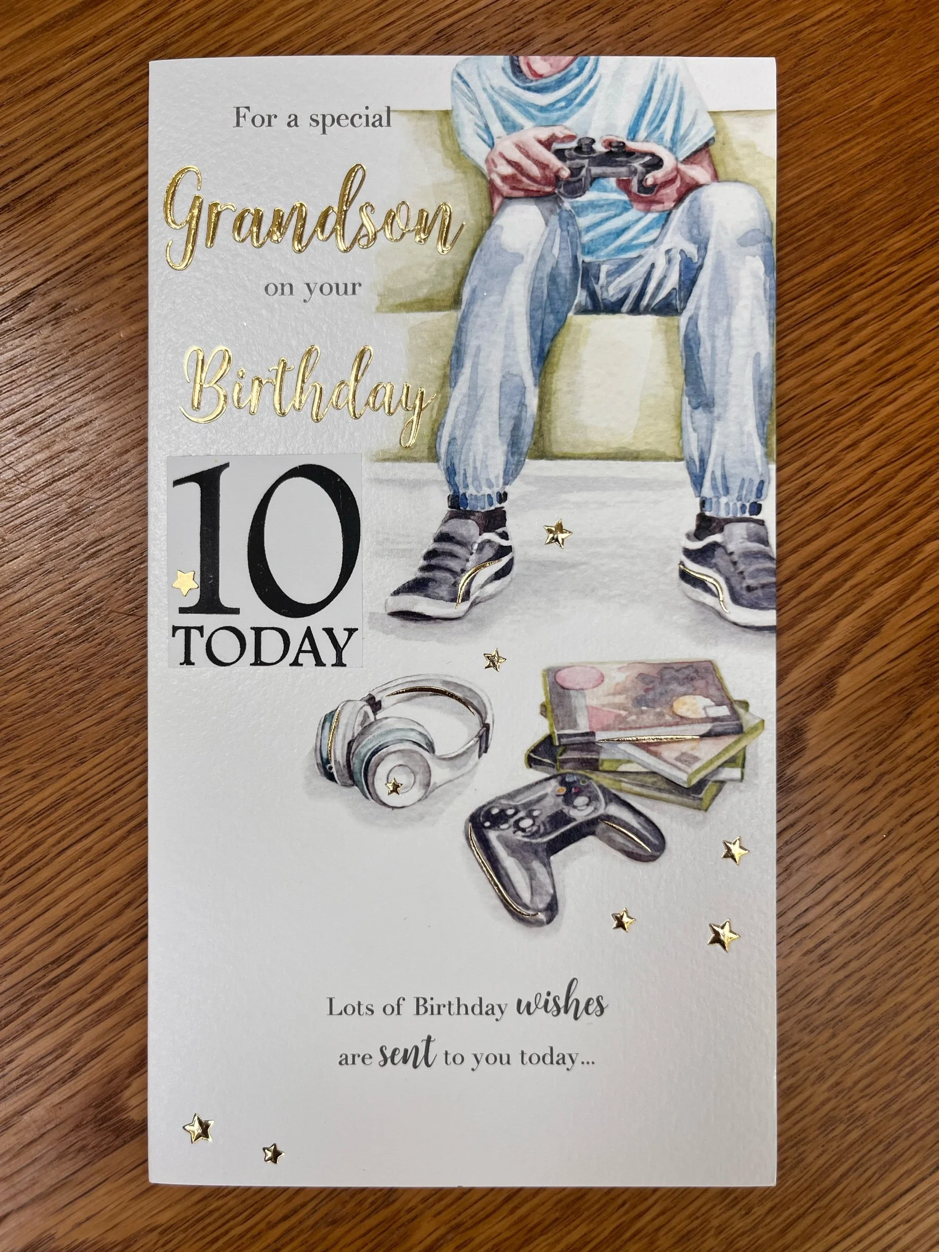Grandson 10th Birthday Card