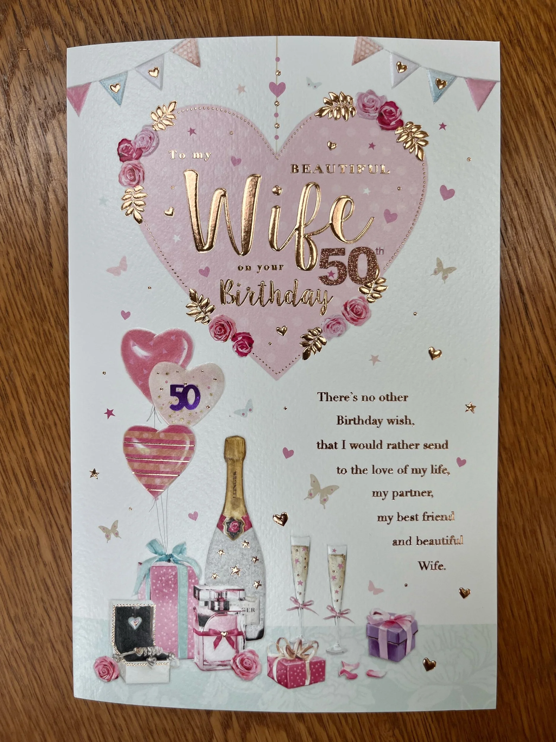 Special Wife 50th Birthday Card