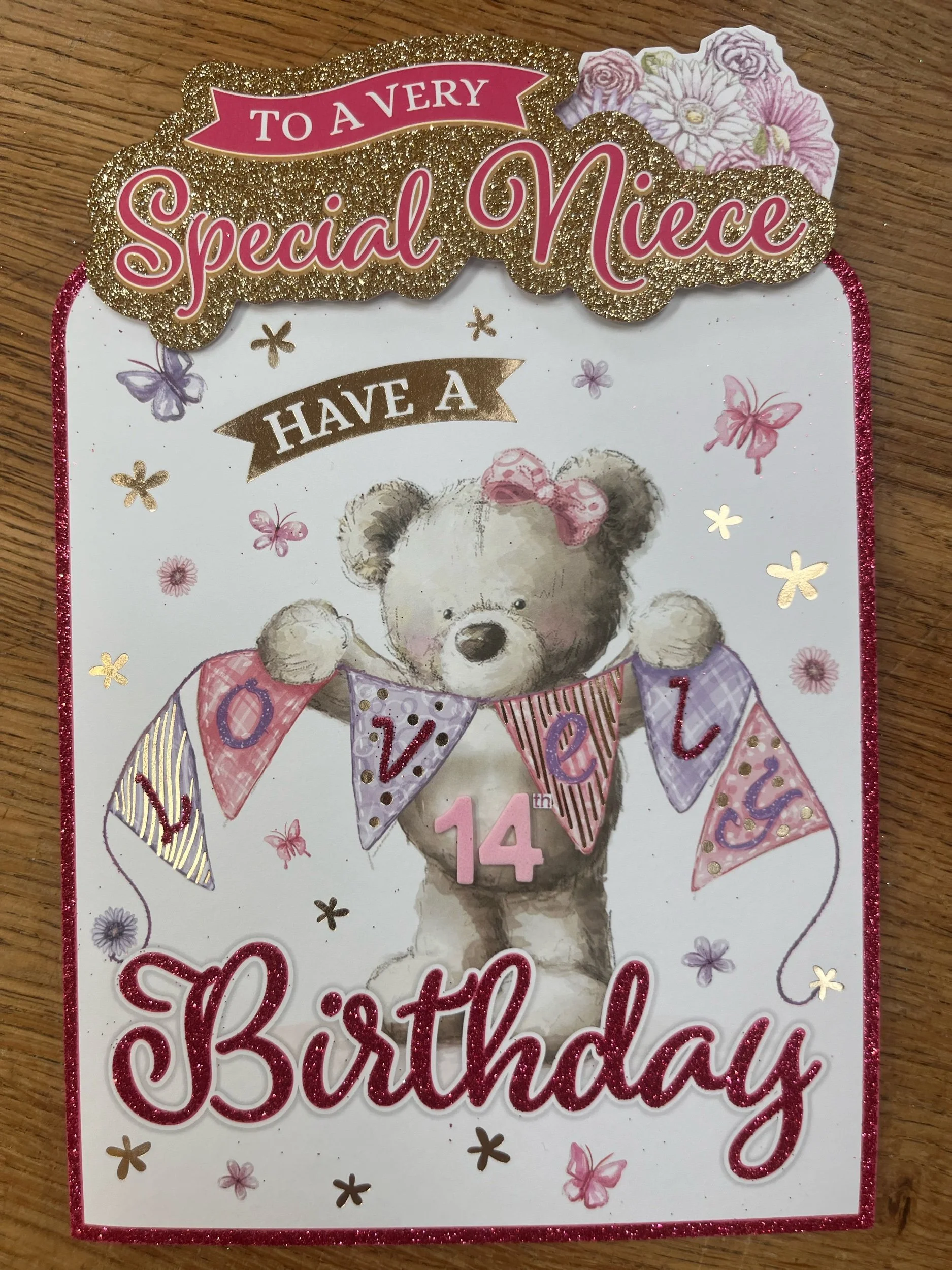 Niece 14th Birthday Card