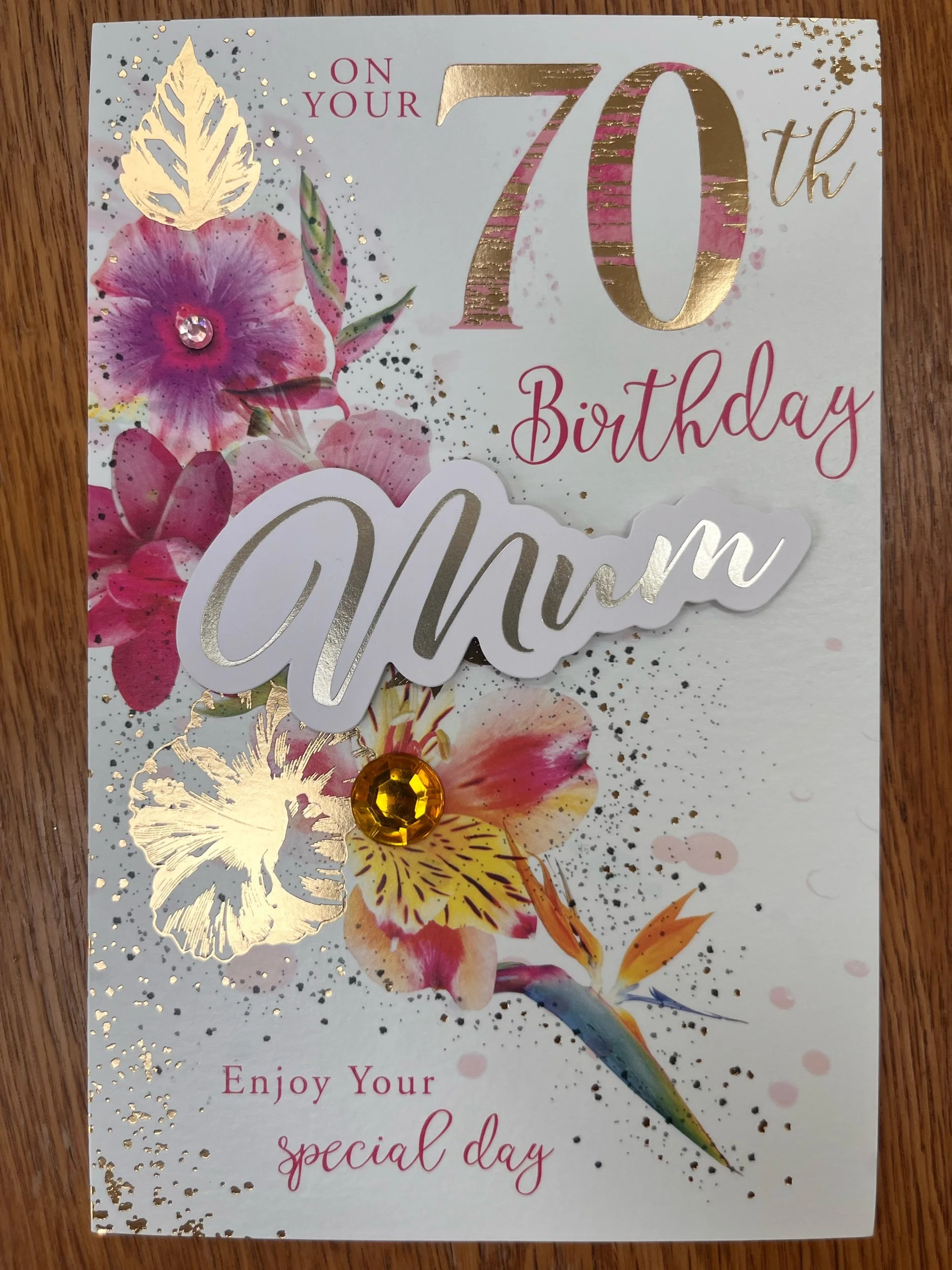 Mum 70th  birthday card